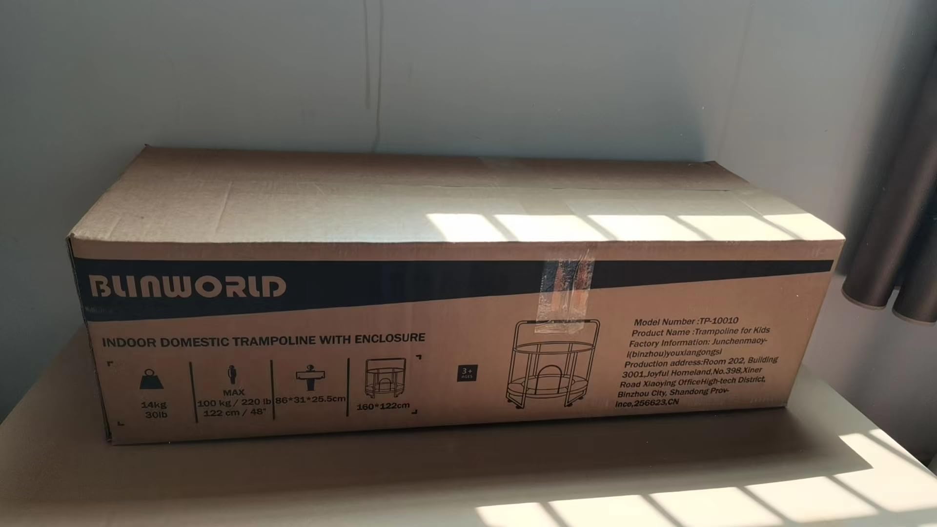 Kleinkinder-Trampolin mit Netz – 140 cm Indoor Outdoor Trampolin, 200 kg, mit Spielkorb, Turnstange & Sicherheitszubehör für Kinder