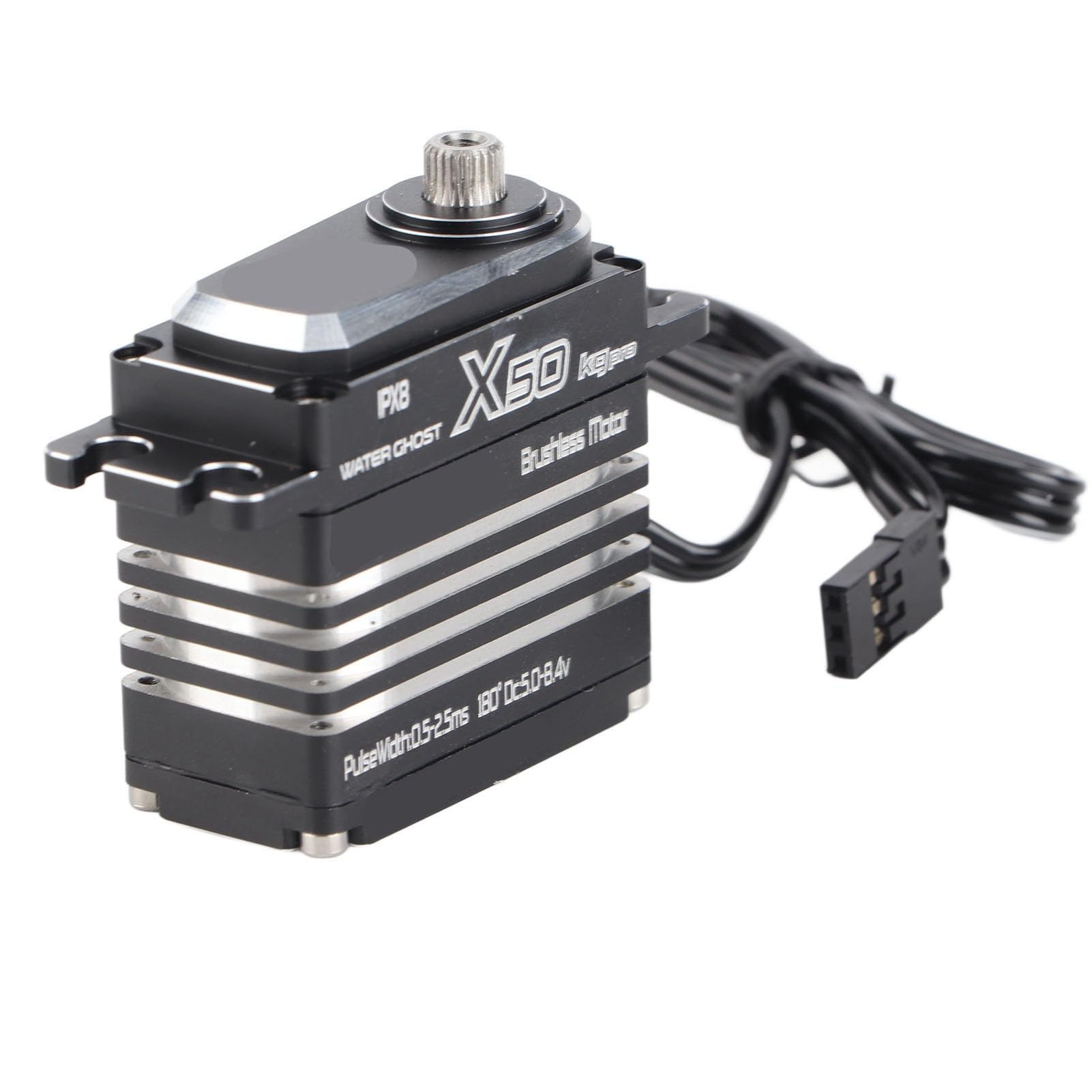 AMONIDA Wodoodporna Konstrukcja Szybkiego Serwa Silnika RC dla łodzi Samochodowej 1/10 1/8 RC ze Stopu Aluminium 50 Kg