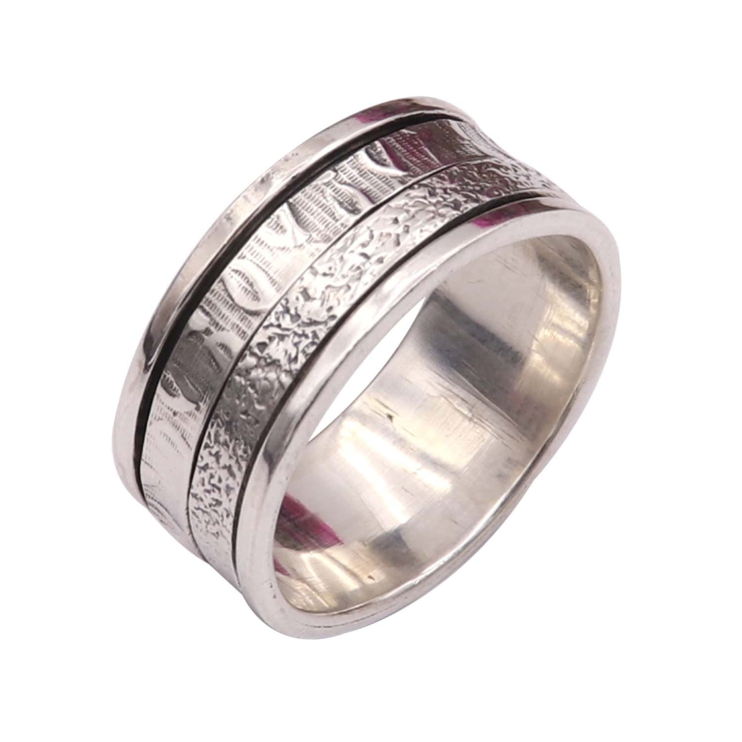 Silver Spinner Ring Men Women 925 Sterling Silver Spinner Spinner Meditation Ring Gift Item Handmade Jewerly ISR06