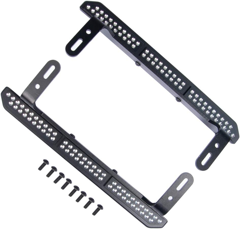 Metal Side Pedal Step Running Boards Foot-Plate Compatible with Tra-xxas TRX-4 TRX4 Bronco 1/10 RC Crawler Car