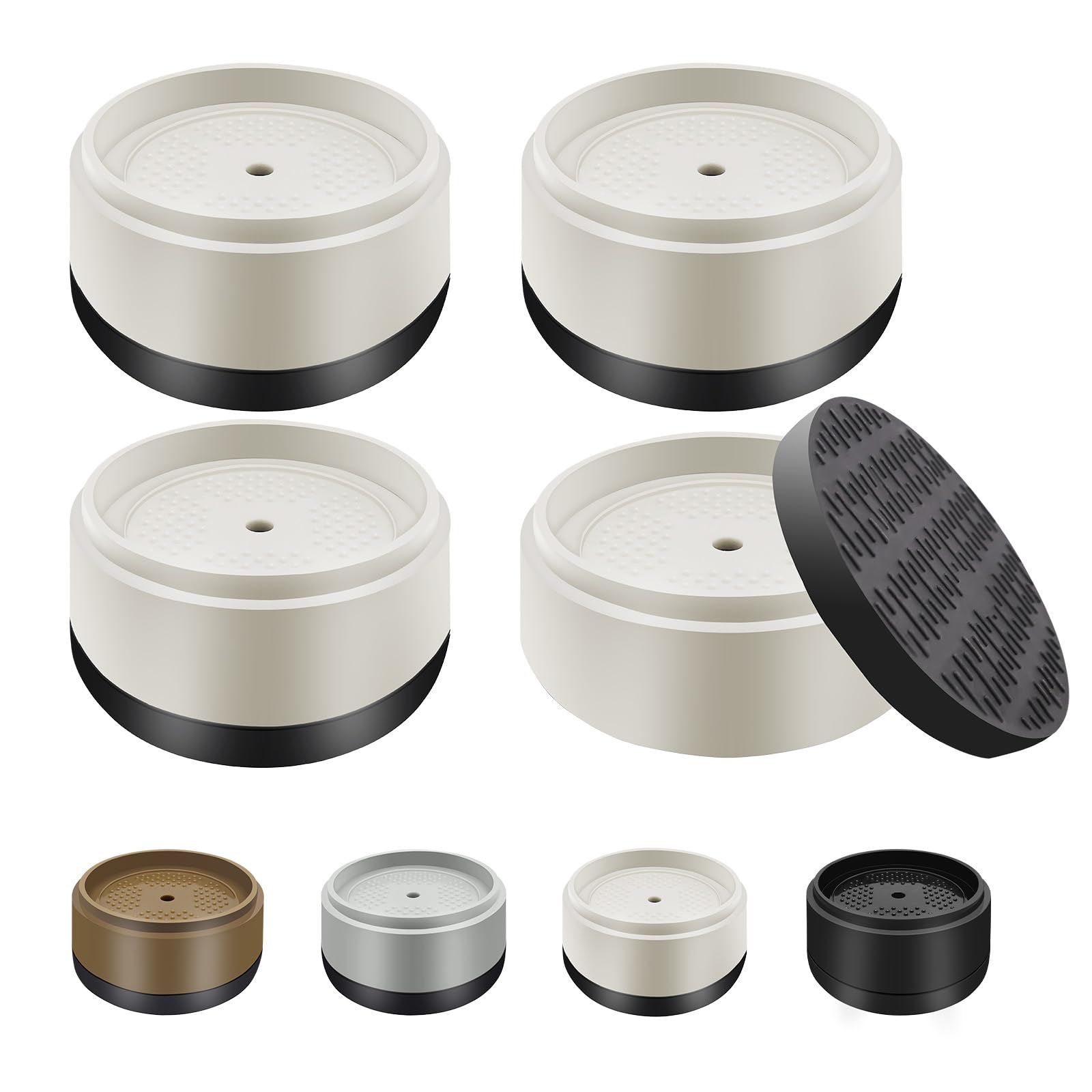 Furniture Risers Bed Risers Heavy Duty 1 inch, 2 inch, 3 inch, 4 inch Round Adjustable Bed Lifts Riser for Desk Legs Table Couch Sofa Chair Refrigerator Washing Machine (1 Inch, White, 4 Pack )-image-39