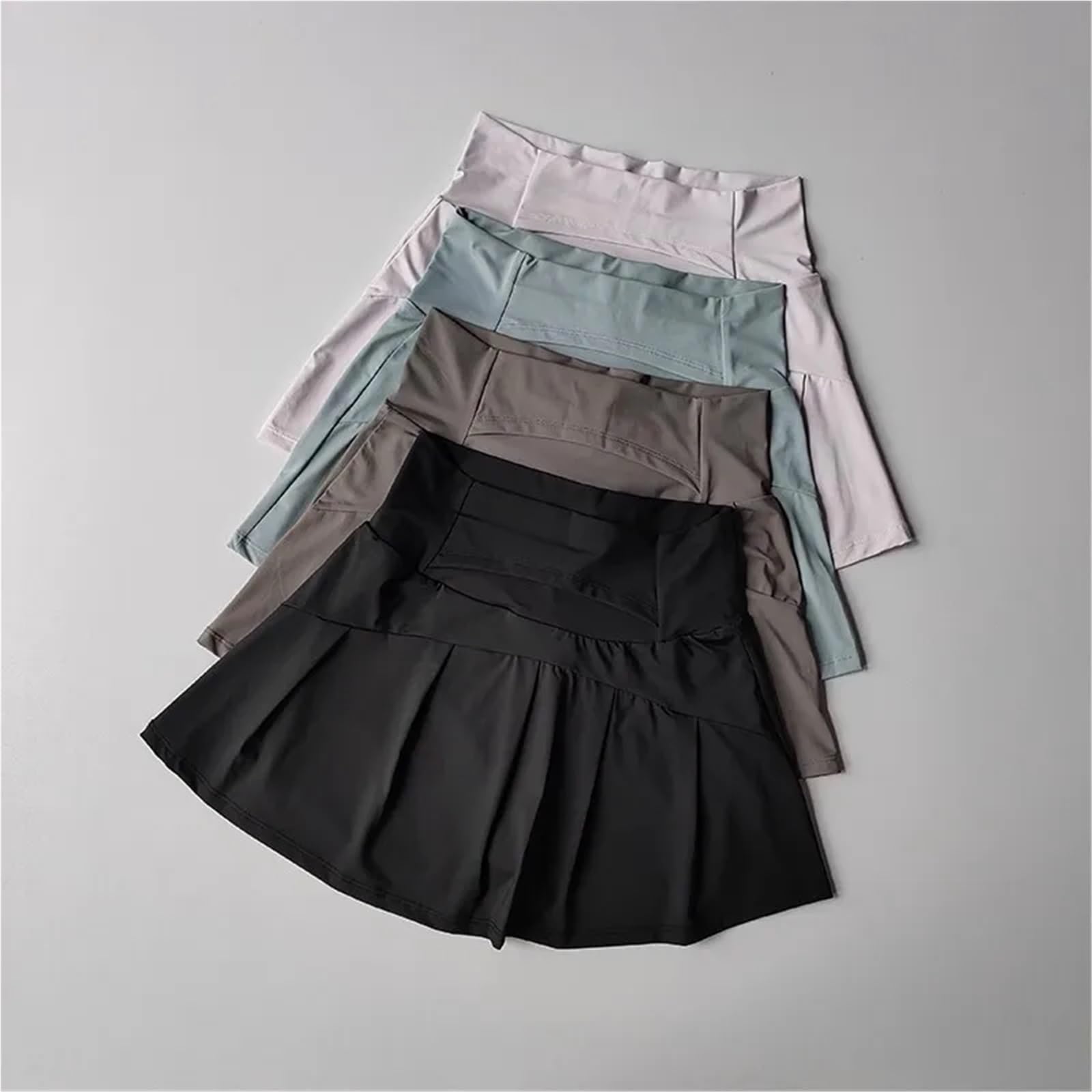 Falda Corta Deportiva de Cintura Alta for Mujer, antideslumbrante, Estilo Acampanado, for Yoga y Fitness Falda Tenis Mujer
