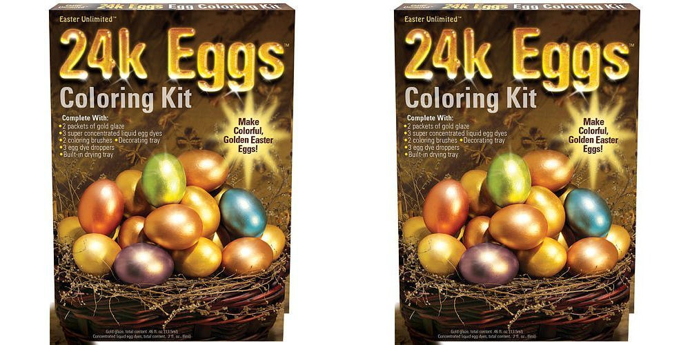 24 Karat Easter Egg Coloring Kit (2 Pack)