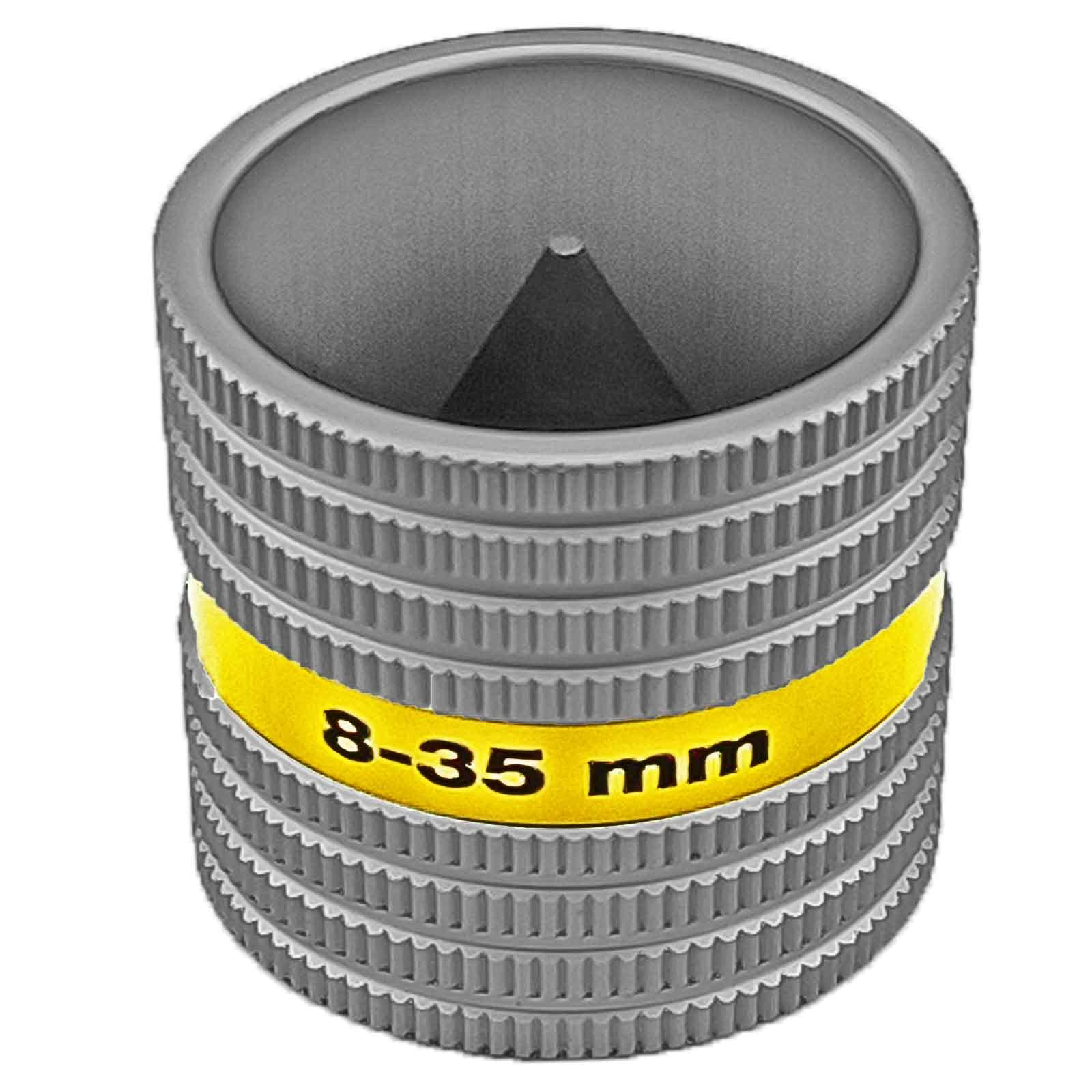 Profi Entgrater 8 bis 35mm Edelstahlrohr Kupferrohr Verbundrohr mit Durchmesser