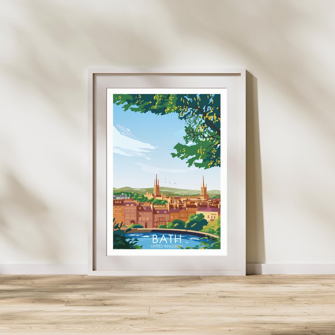 Hewson's Gifts UK Travel Print UK Cities and Shires, Handmade Print Of The Beautiful Places of United Kingdom - Image 4