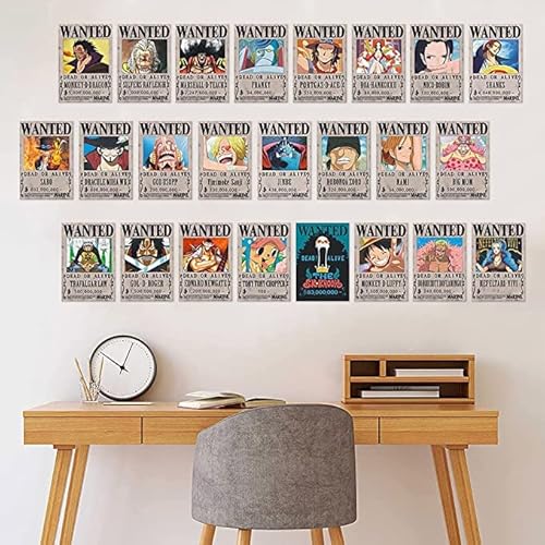 Gujey One Piece Wanted Poster 24 pezzi Anime