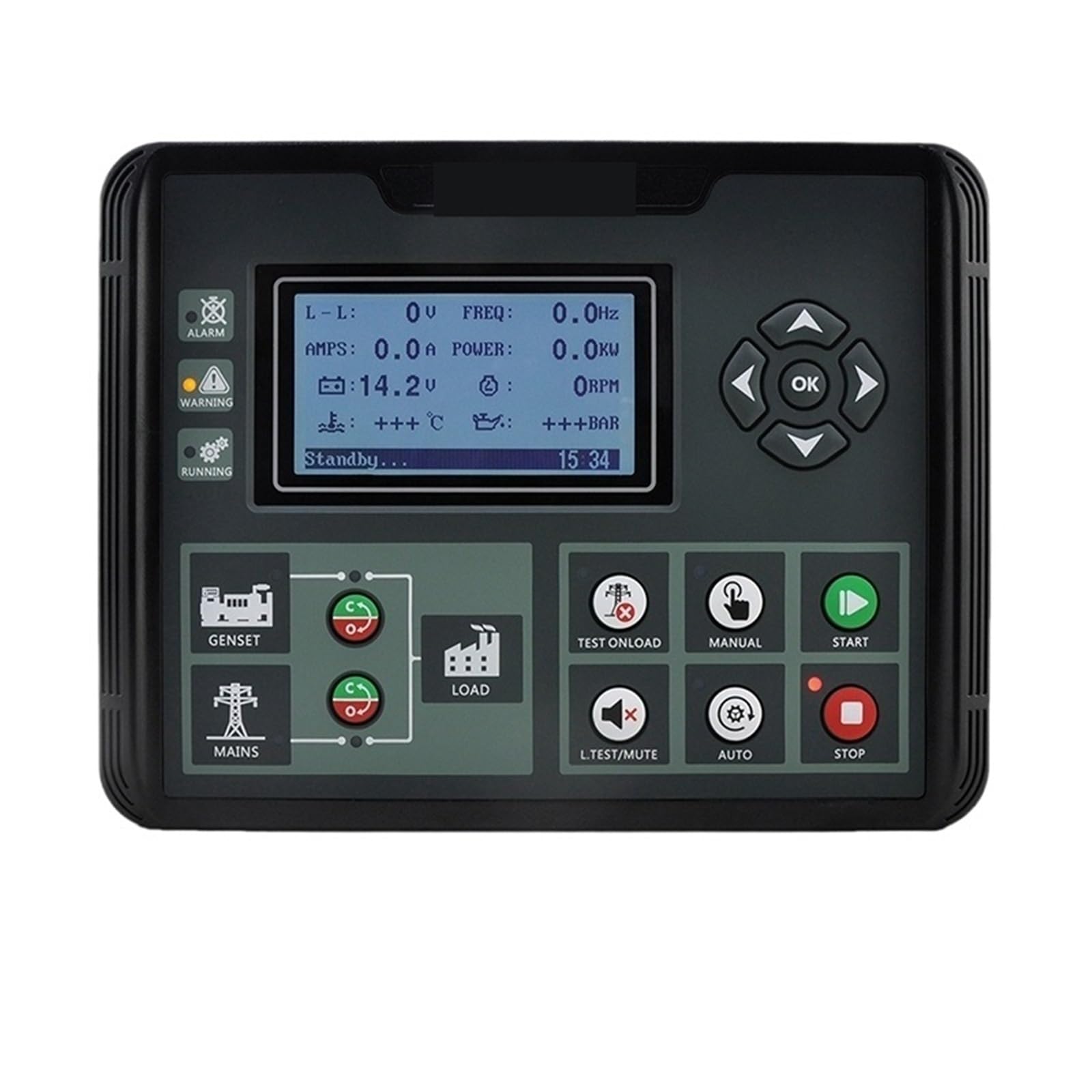 Jdilfunu Dc52d Mk3 Dc50d Dc52d Dc50dr Dc52dr Mk3 Generator Set Controller Genset Control Panel 1Pcs(Dc52d Mk3)
