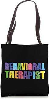 Great Behavioral Therapist Typeset Behavior Specialist Tote Bag