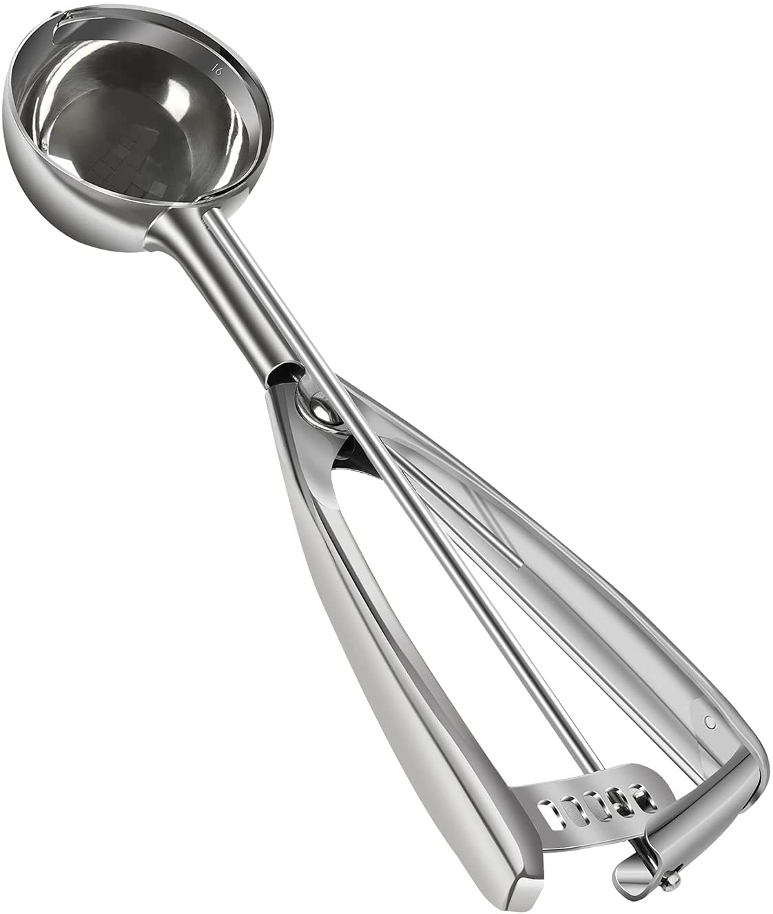 Cookie Scoop Set - Small/1 Tablespoon, Medium/2 Tablespoon, Large/3 Tablespoon - Ice Cream Scoop Set, 18/8 Stainless Steel Dough Scoop Cupcake Scoop Melon Baller (Scoop-1.9Oz)