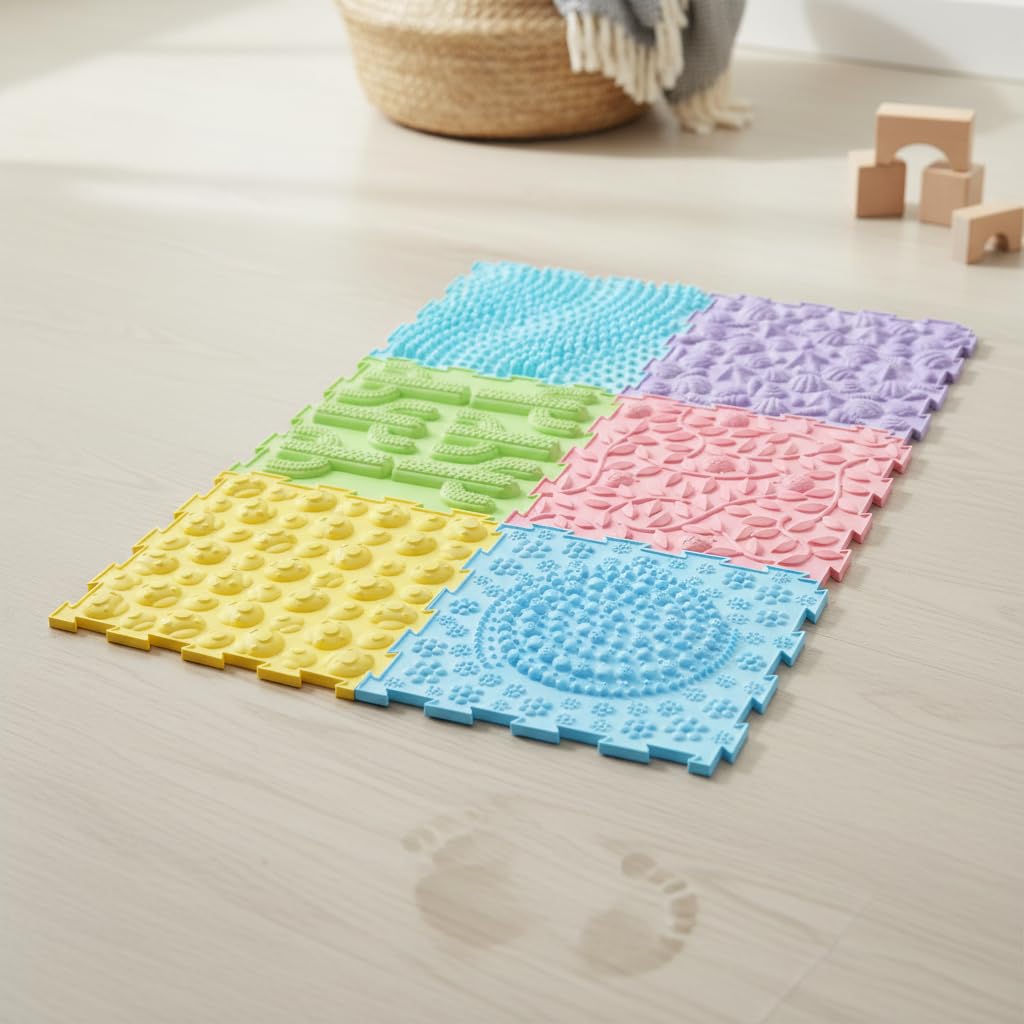 Tappeto sensoriale per bambini incastro, Tappeto liquido 3D