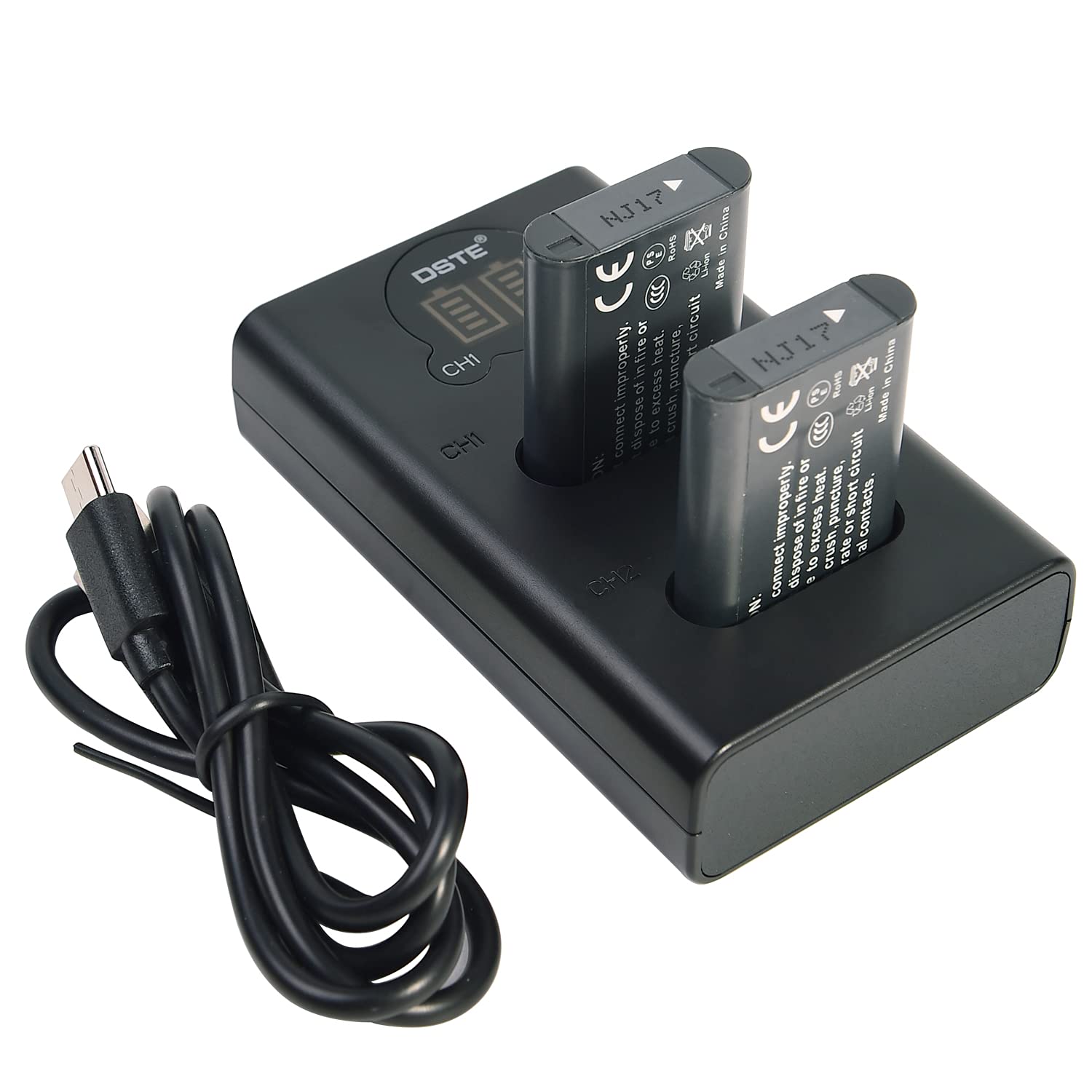 PatonaBatterie di ricambio Doppio caricatore USB USB-C