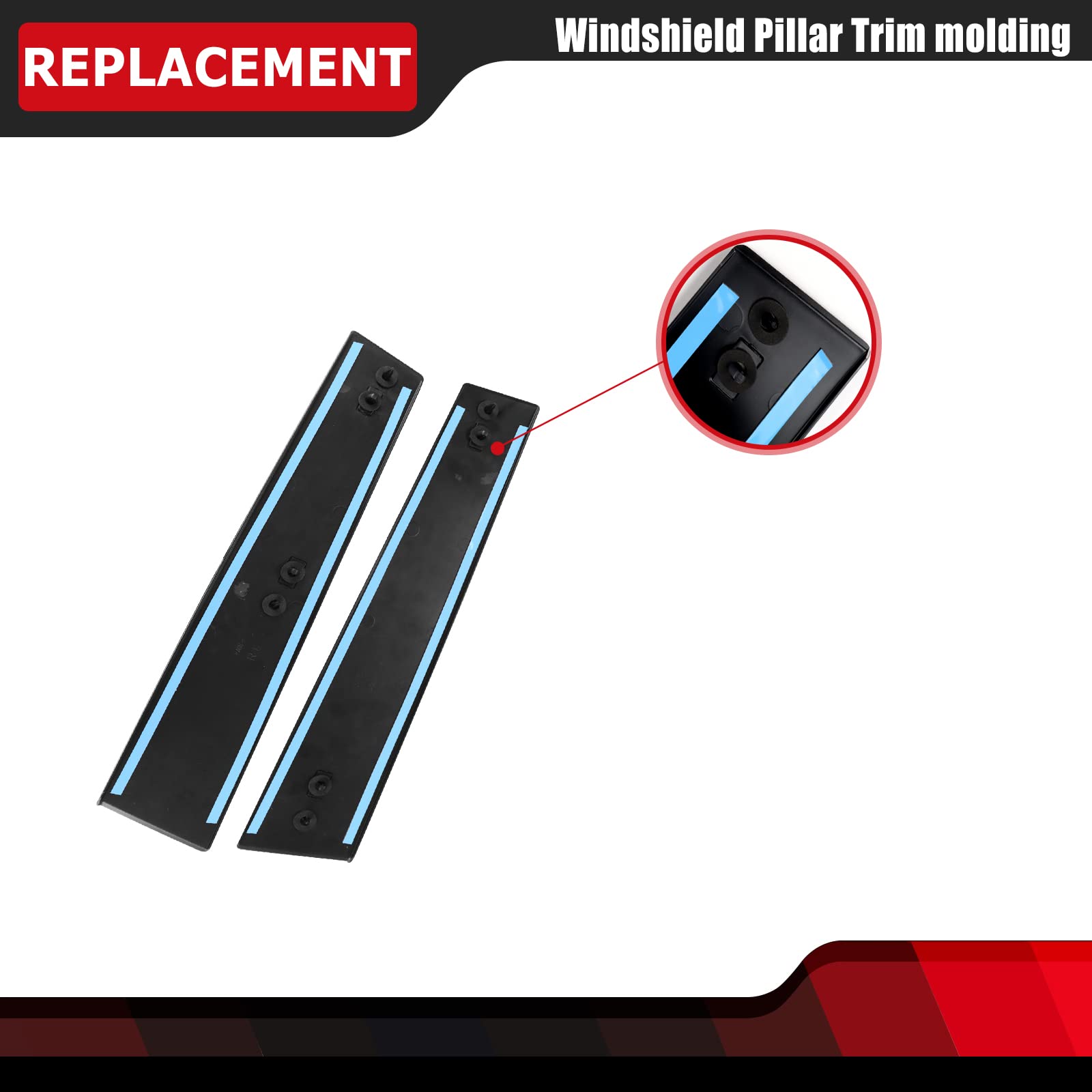 Front Passenger B-Pillar Molding For 2011-2016 Ford Explorer – Door Trim Panel | Right Side