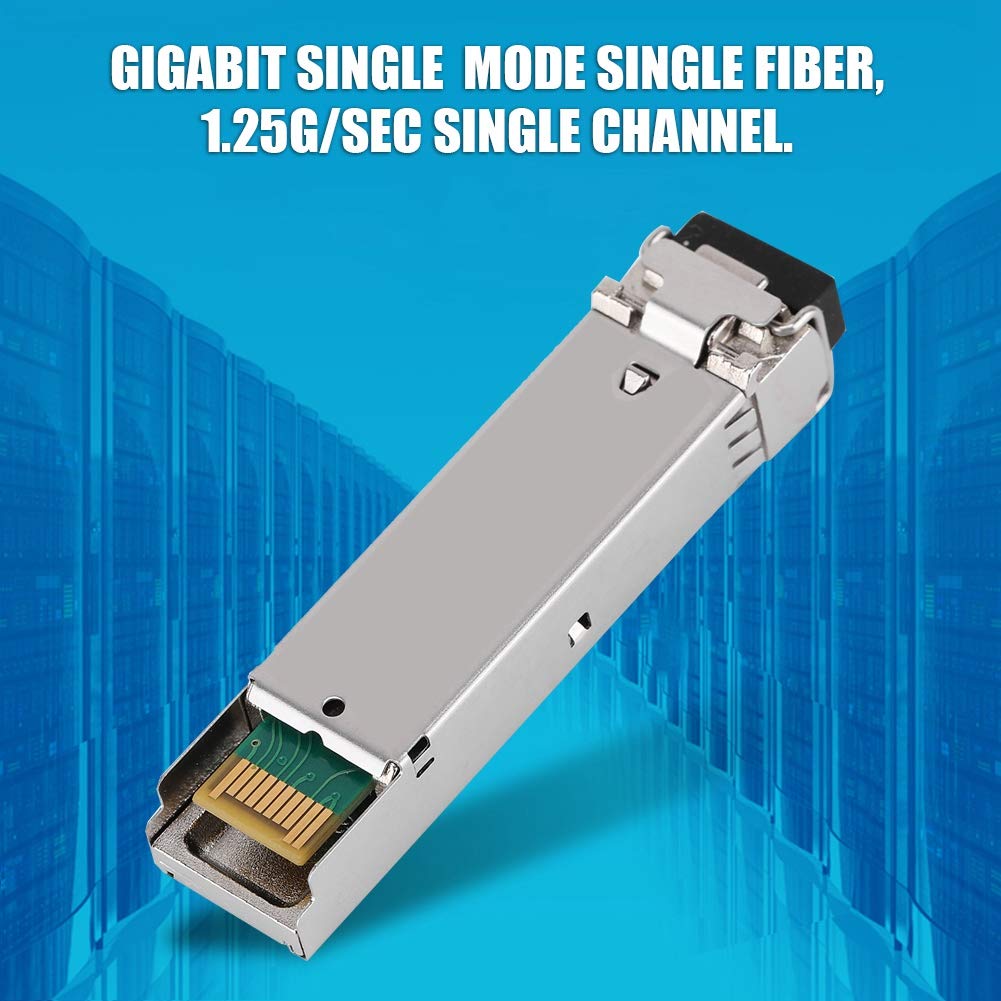 Moduł nadawczo-odbiorczy światłowodu, 100Mbps-25Gbps 3KM-80KM jednomodowy / wielomodowy LC jednomodowy / podwójny światłowód SFP/SFP28, do centrów danych i sieci korporacyjnej (SFP-GE-LX20-SM1490-BIDI