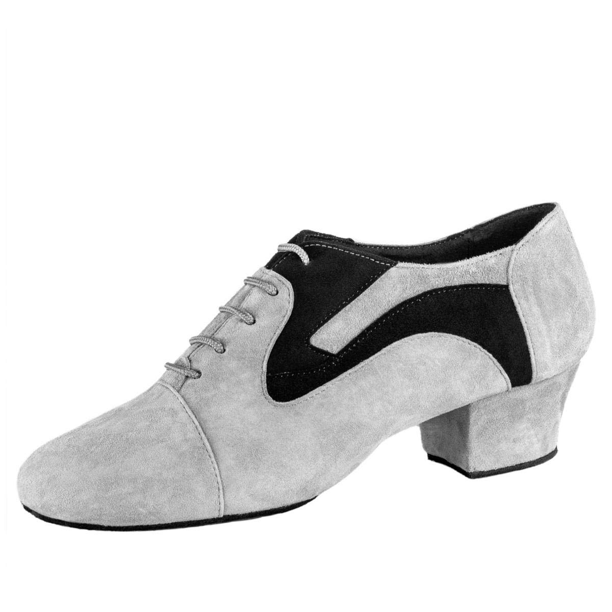 Rummos Mujeres Zapatos de Práctica R607 061-024 - Cuero Nobuk Negro - Normal - 4.5 cm Cuban - Made in Portugal