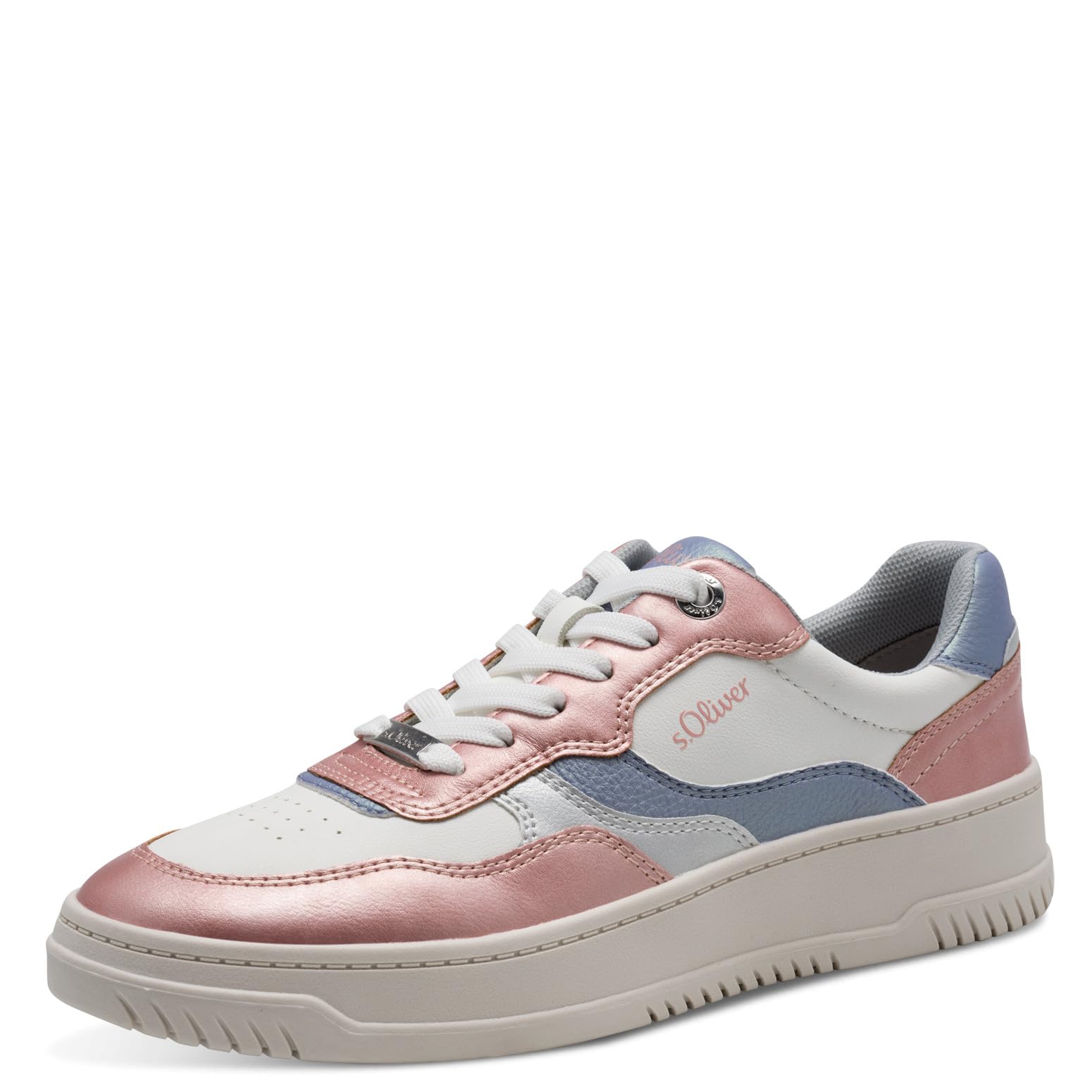 s.Oliver Damen Plateau Sneaker zum Schnüren Vegan