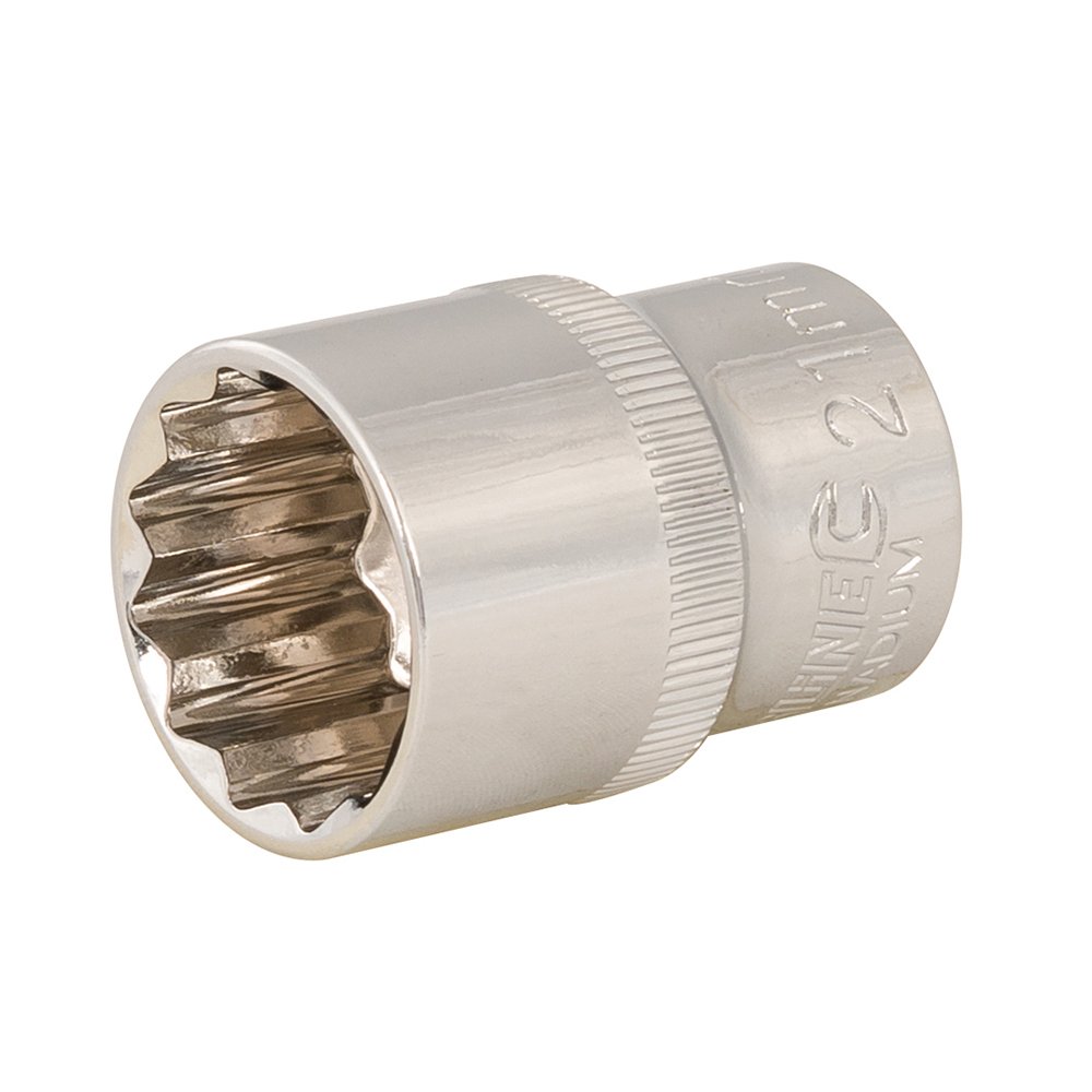 Silverline Socket 1/2" Drive 12Pt Metric - 21Mm
