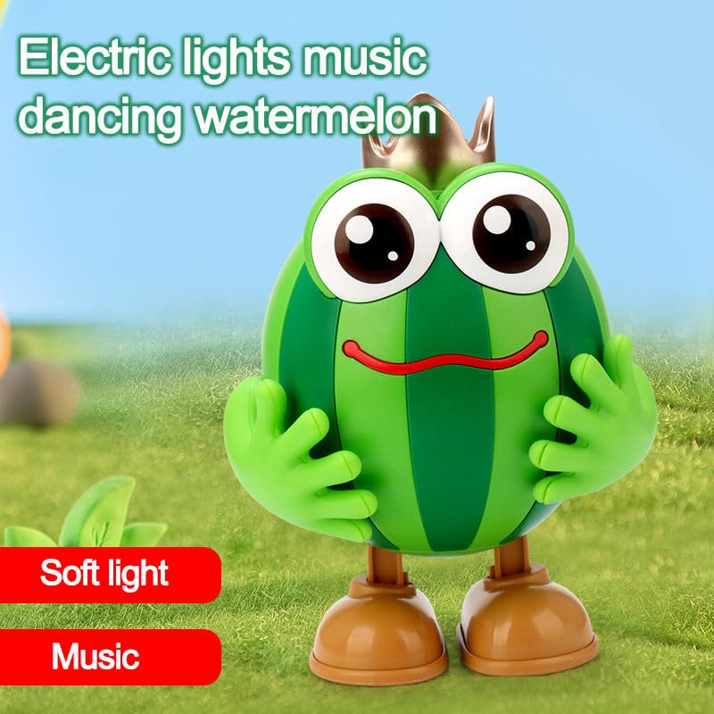 Image of WireScorts Dancing Watermelon Musical Toy for Kids with Light & Music with Talking & Voice Recording Feature, Interactive Cartoon Toys for Babies Boys and Girls (2+ Years)