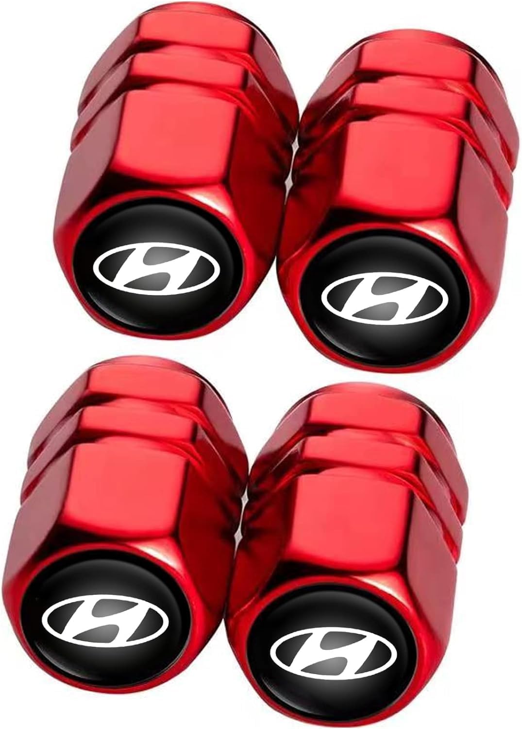 ORcow Tire Valve Caps, Hyundai Series Stem Cap Caps, 4 pcs