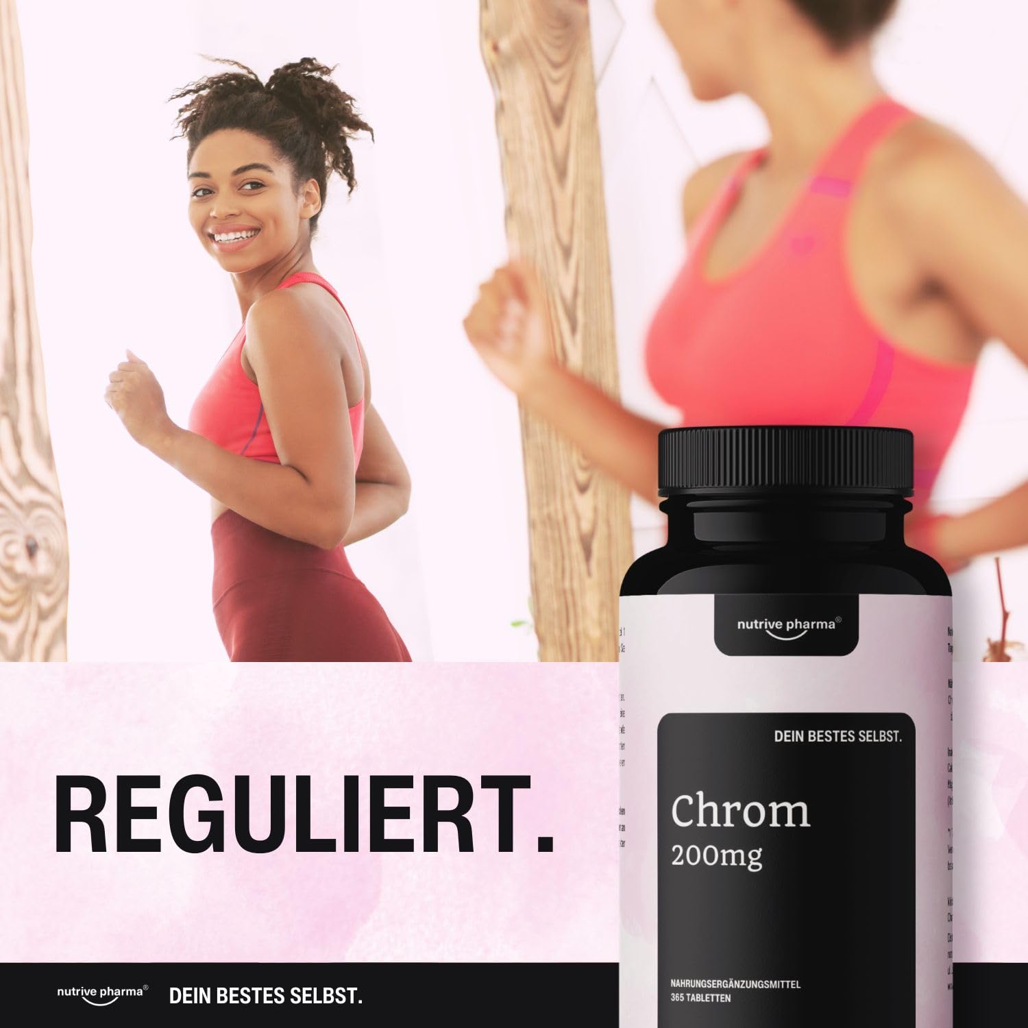 Chrom aus Chromium Picolinate - 200mcg - 365 Leicht zu schluckende Tabletten