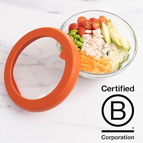 Miniatura 6 de Food Huggers Tapas de repuesto para recipientes de almacenamiento de vidrio, tapas de silicona y vidrio que no se agrietan, se adapta a la mayoría