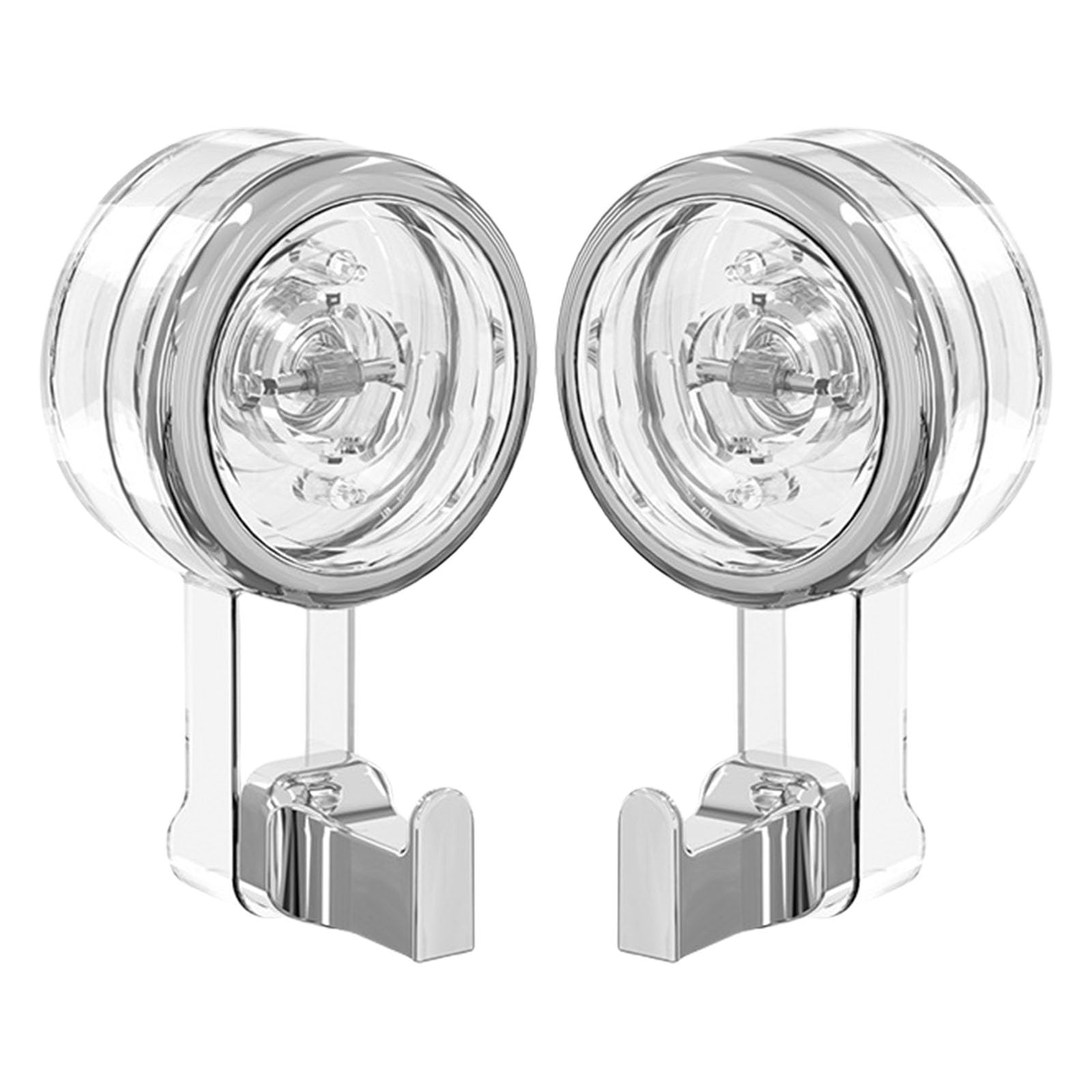 Tsophreniq Multipurpose Pack of 2 Suction Cup Hook with Clip for Home Bathroom Window Display Clear Designs Clip Holders Hook