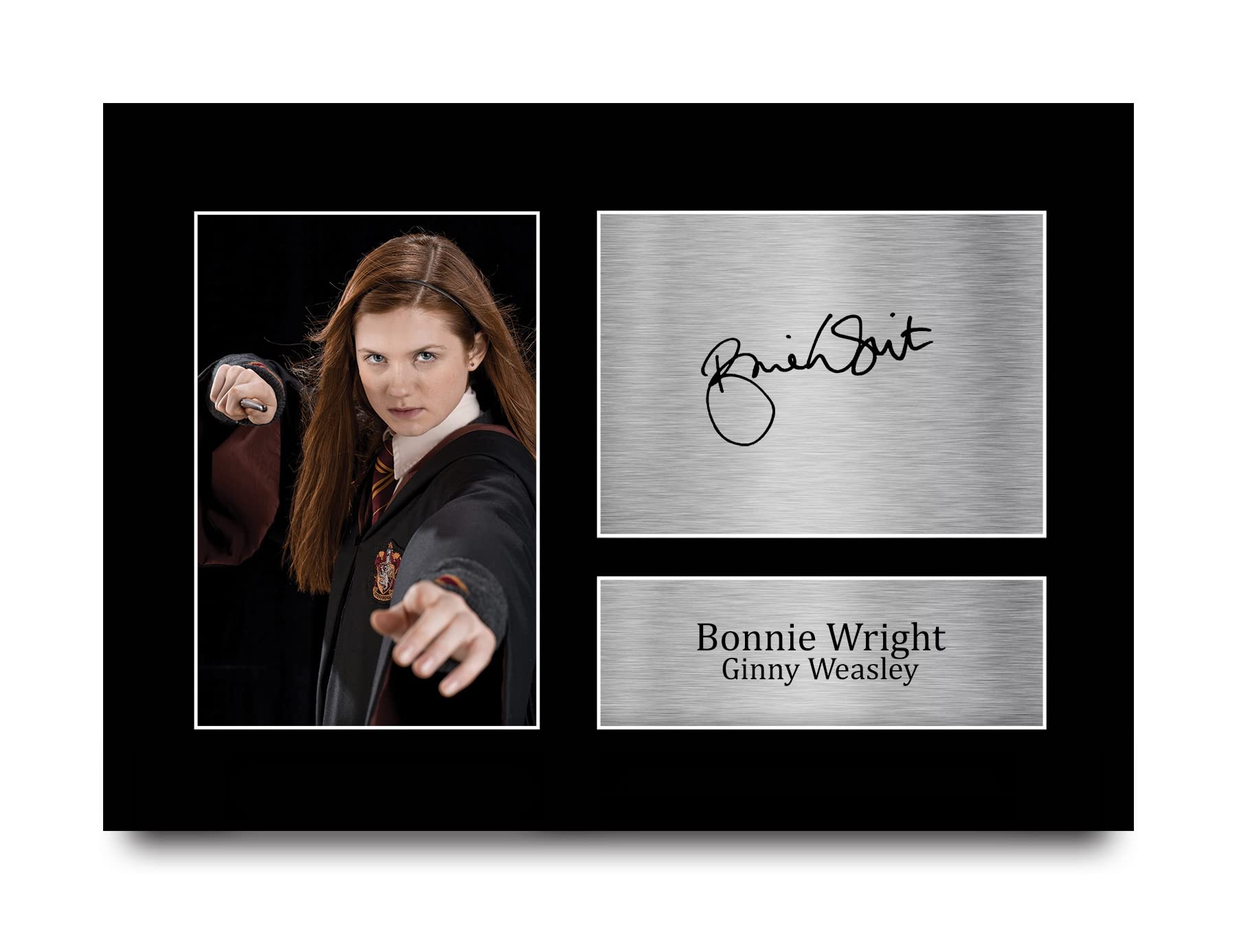 HWC TradingHWC Trading A4 Bonnie Wright Harry Potter Ginny Weasley Gifts Printed Signed Autograph Picture for Movie Memorabilia Fans