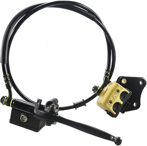 Miniatura 7 de PRO BAT Cilindro maestro hidráulico de pinza de freno delantero para Pit Mini Bike Go Kart Trolley ATV, dorado