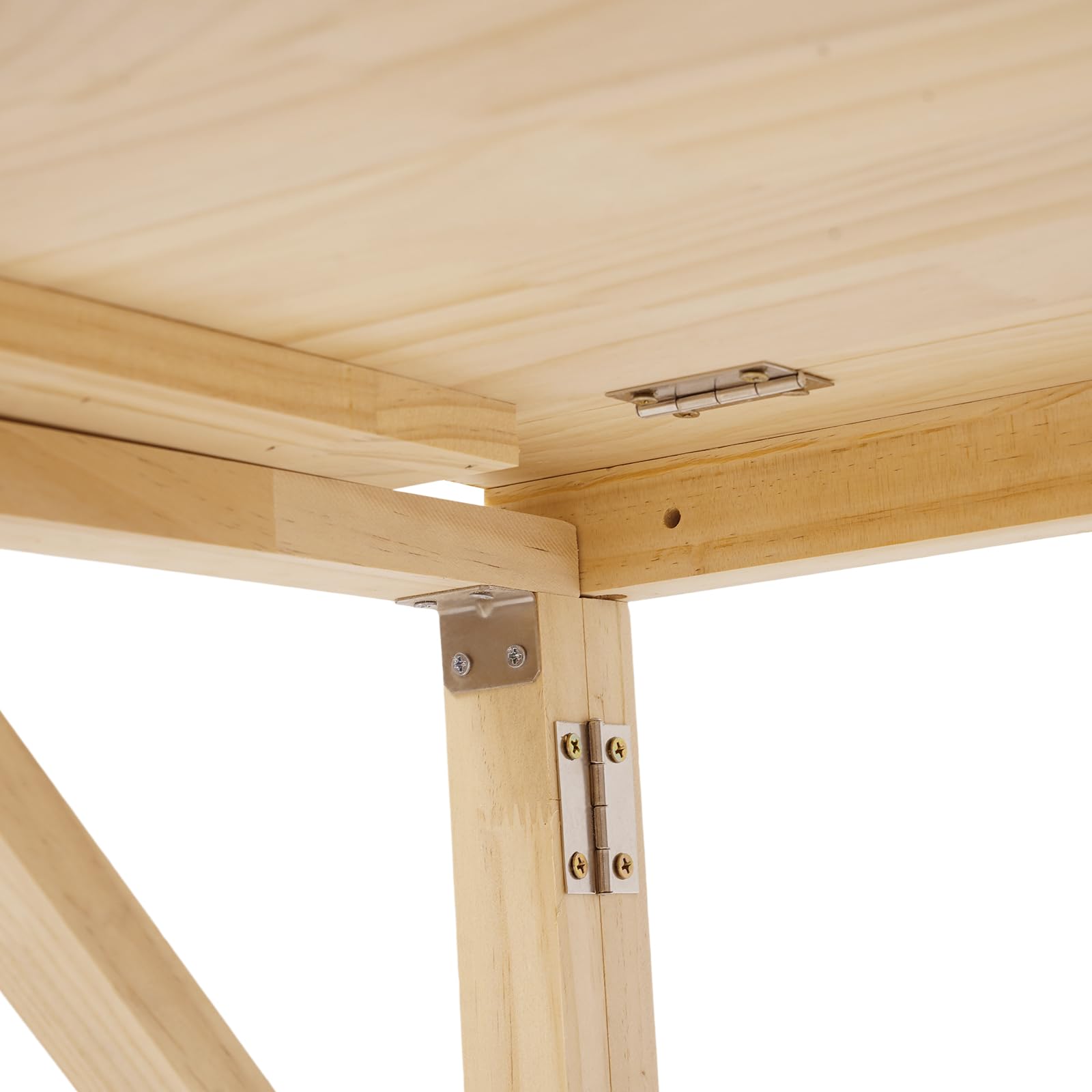 Tavolo pieghevole da parete, da parete, in legno di pino, salvaspazio, per roulotte, magazzino, garage, soggiorno, camera da letto, ecc. (80 x 50 x 30 cm)