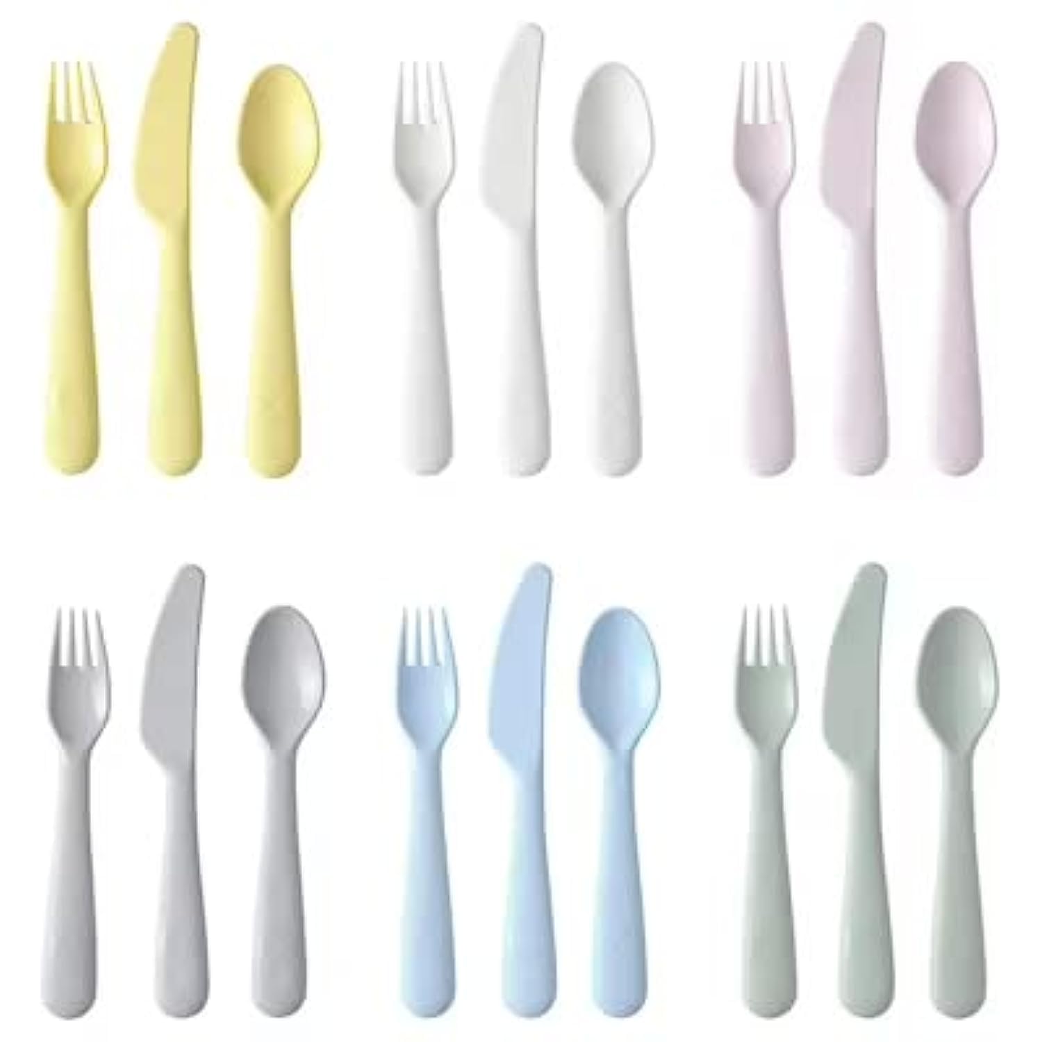 IKEA KALAS 18-Piece Cutlery Set, Mixed Colours (3)