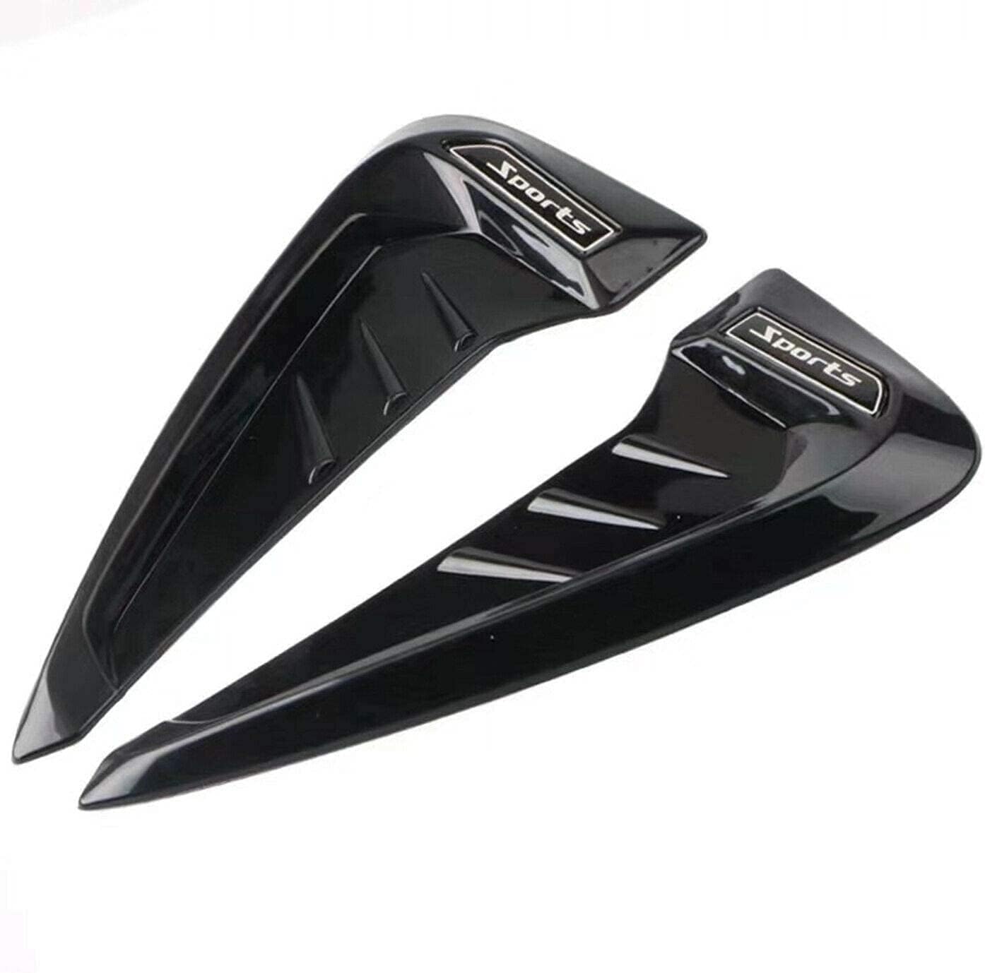 2pc Car Air Flow Intake Decorative Side Vent for Tucson 2025 Year Onwards Models of Hyun-dai Car Styling Fender Hood Cover Sticker Universal Air Flow Vent Protection Cover (Black)