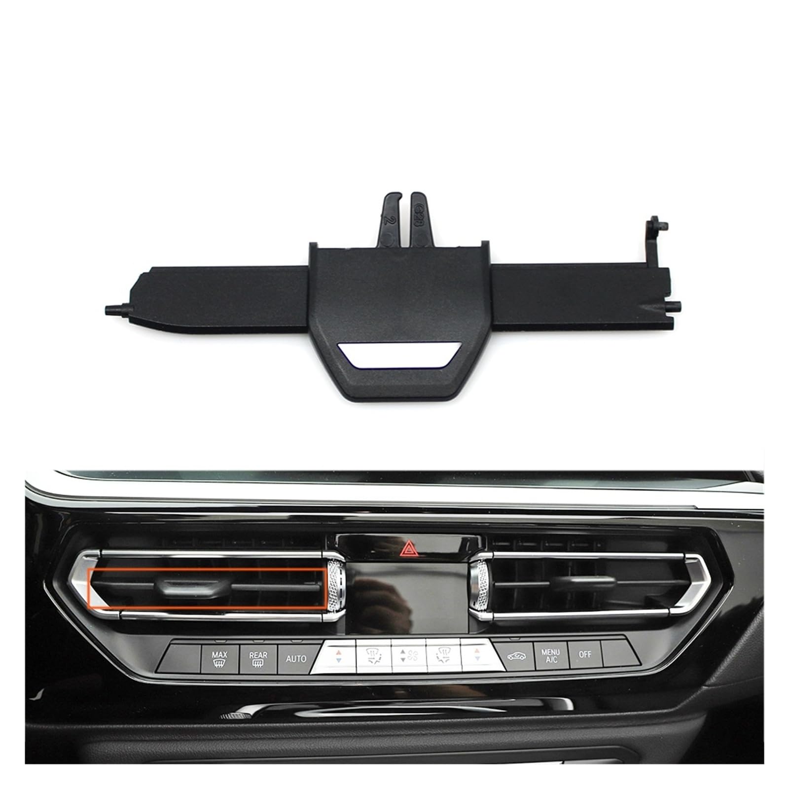 Kit de réparation de grille d'aération de voiture pour tableau de bord de voiture - Convient pour BMW 1 2 3 4 Z4 X3 X4 Series F40 F44 G20 G26 G29 G01 G02 (Middle-L2)