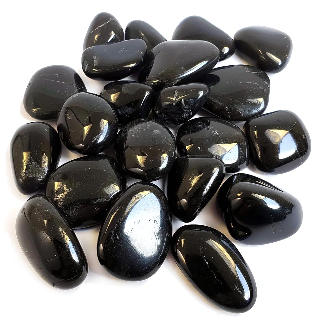 HappyFiller 18 LB Black Pebbles Decorative Polished Terrarium Rocks Stones for Aquarium,Fish Turtle Tank,Fountain,Plants Top Dressing,Cactus,Succulents,Garden Landscaping,0.8-1.6 Inch