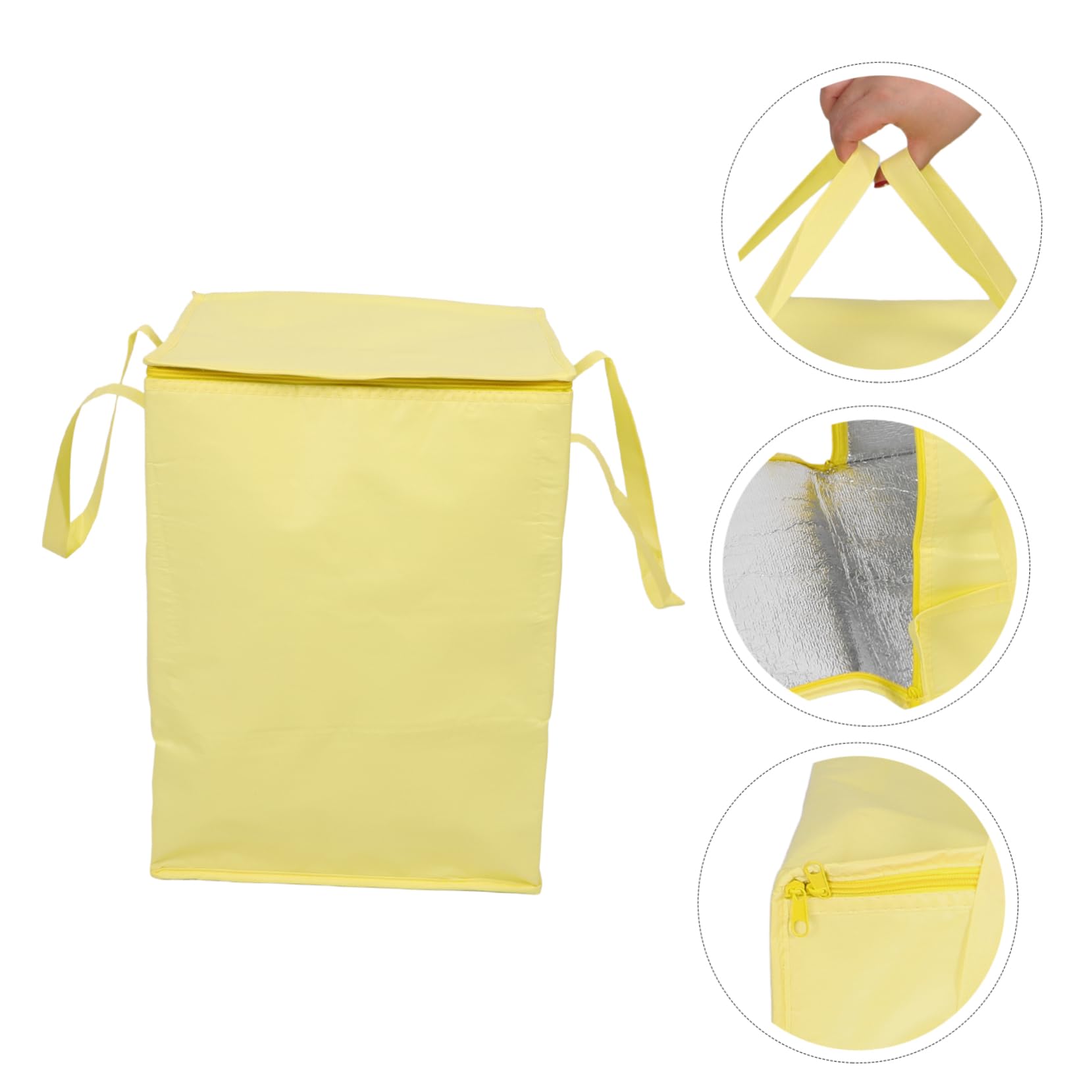 Unomor 2pcs Insulated Thermal Bags for Cold Drinks Insulated Cake Carrier Bag Large
