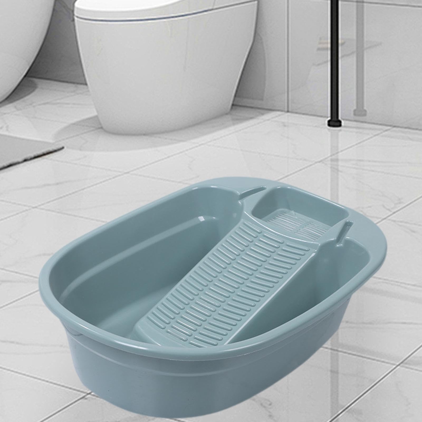 Strumenti per la pulizia del lavandino con, turchese, 41x32.5x15 cm | bucato a mano Attività quotidiane di lavanderia Forniture per la casa incluse Il lavandino per il è adatto per la casa con