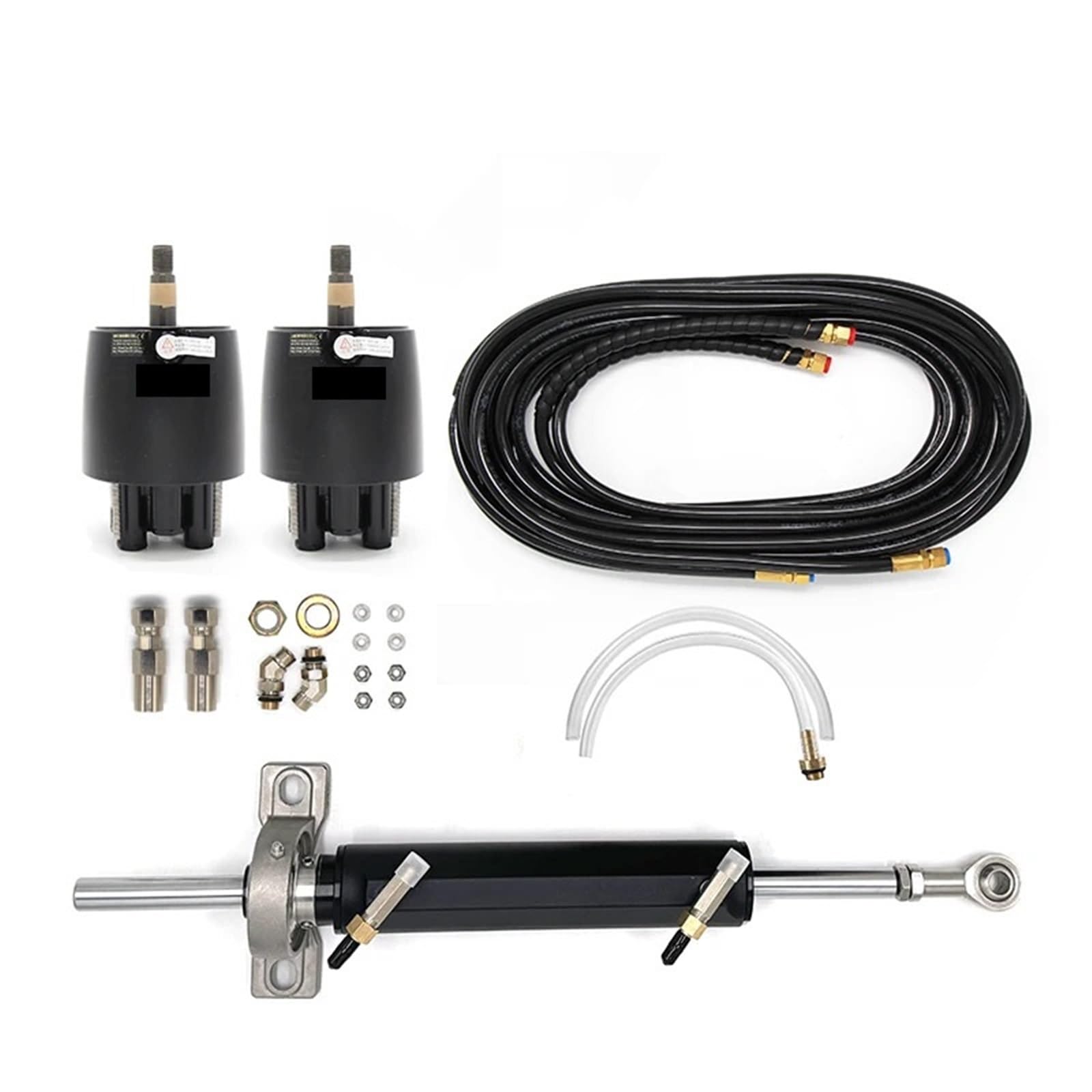 DSUIUWER Winibo Boat Inboard Hydraulic Steering System with 2 Pump Fishing Vessel Speedboat Marine Accessories