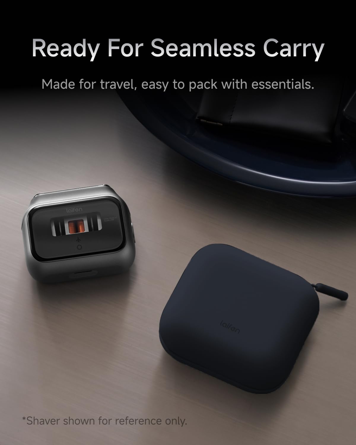 Laifen Étui de Voyage pour P3 Pro Rasoir Électrique, Intérieur Doux Antichoc, Texture Peau-Friendly, Design Léger et Portable, Idéal pour Déplacements Professionnels (Bleu Foncé)