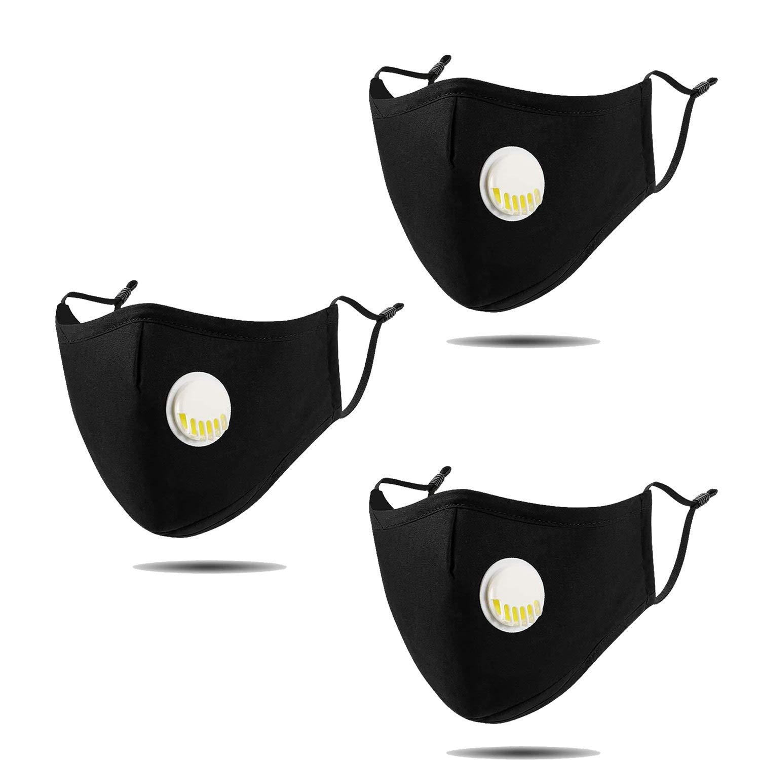 TOMAS WEENER Reusable Super Soft Fabric Breathing Valve inbuilt Filter and 5 Layers Protection Anti Pollution Face Mask for Men and Women - Pack of 3 (B089G5LRMZ) Amazon Price History, Amazon Price Tracker
