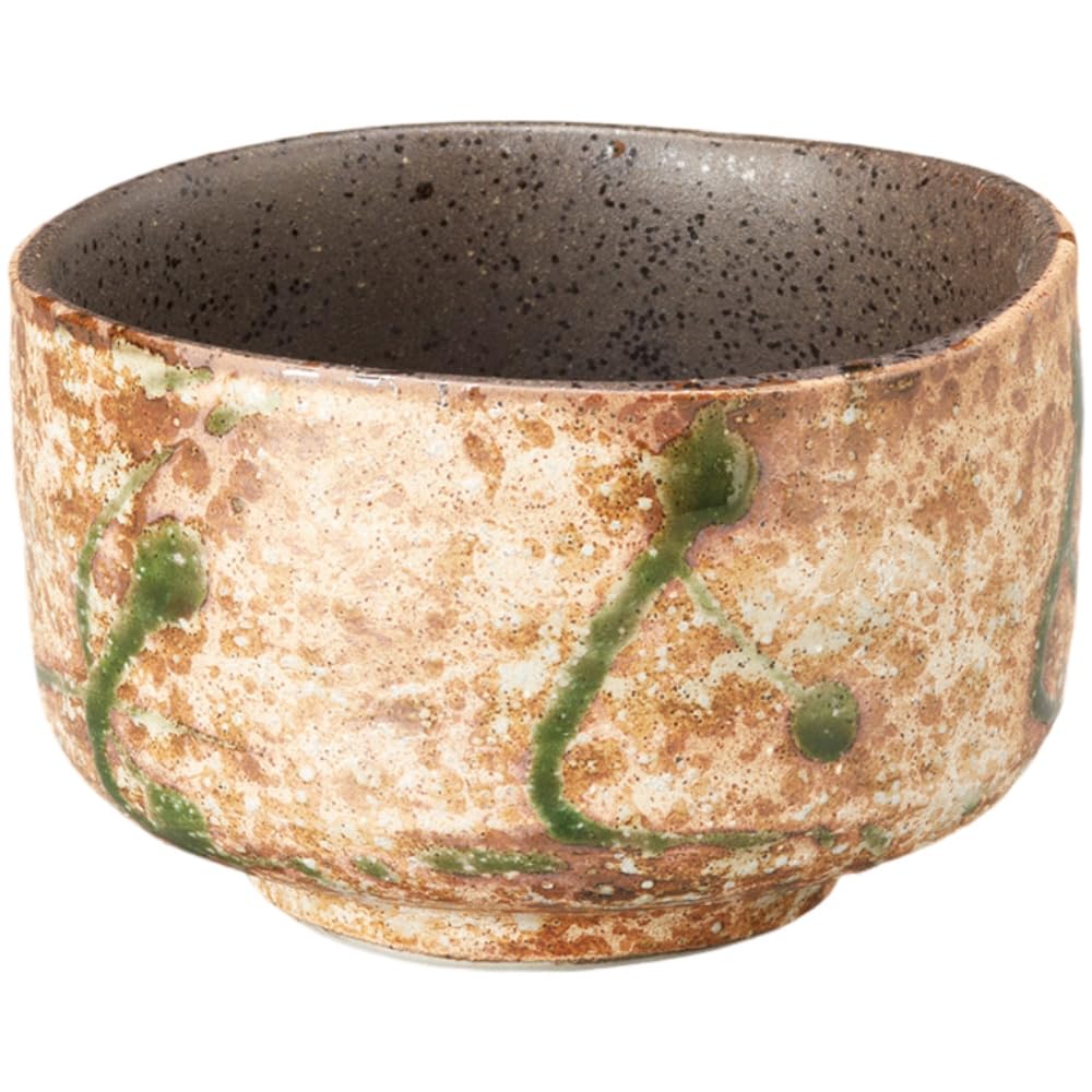 Mino Ware Matcha Bowl Shino Oribe Chawan 15oz Ceramic Tea Ceremony Japan