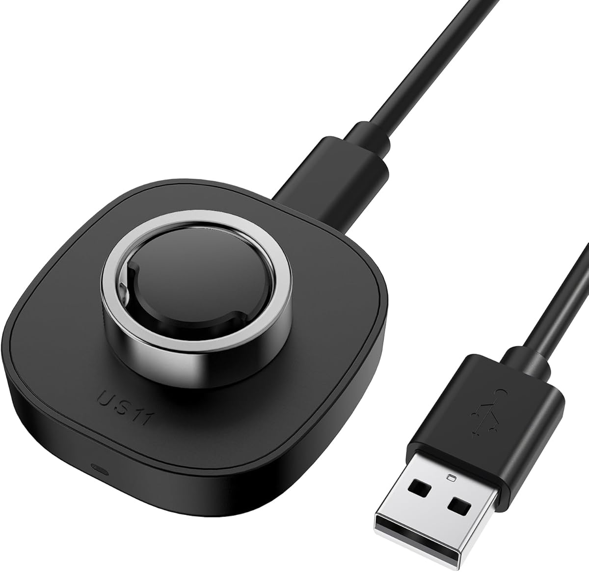 Compatible with Oura Ring Gen3 - Smart Ring Charger Size 11, Portable Safe Charging Dock with USB-C Cable
