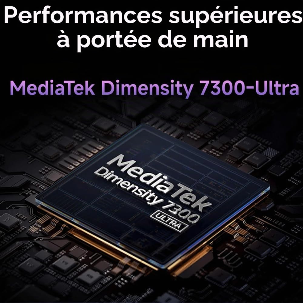 XIAOMI Redmi Note 14 Pro 5G NFC Smartphone, 12+512GB, IP68, Violet, 5110mAh, 45W, Caméra IA Professionnelle 200 MP, sans Chargeur