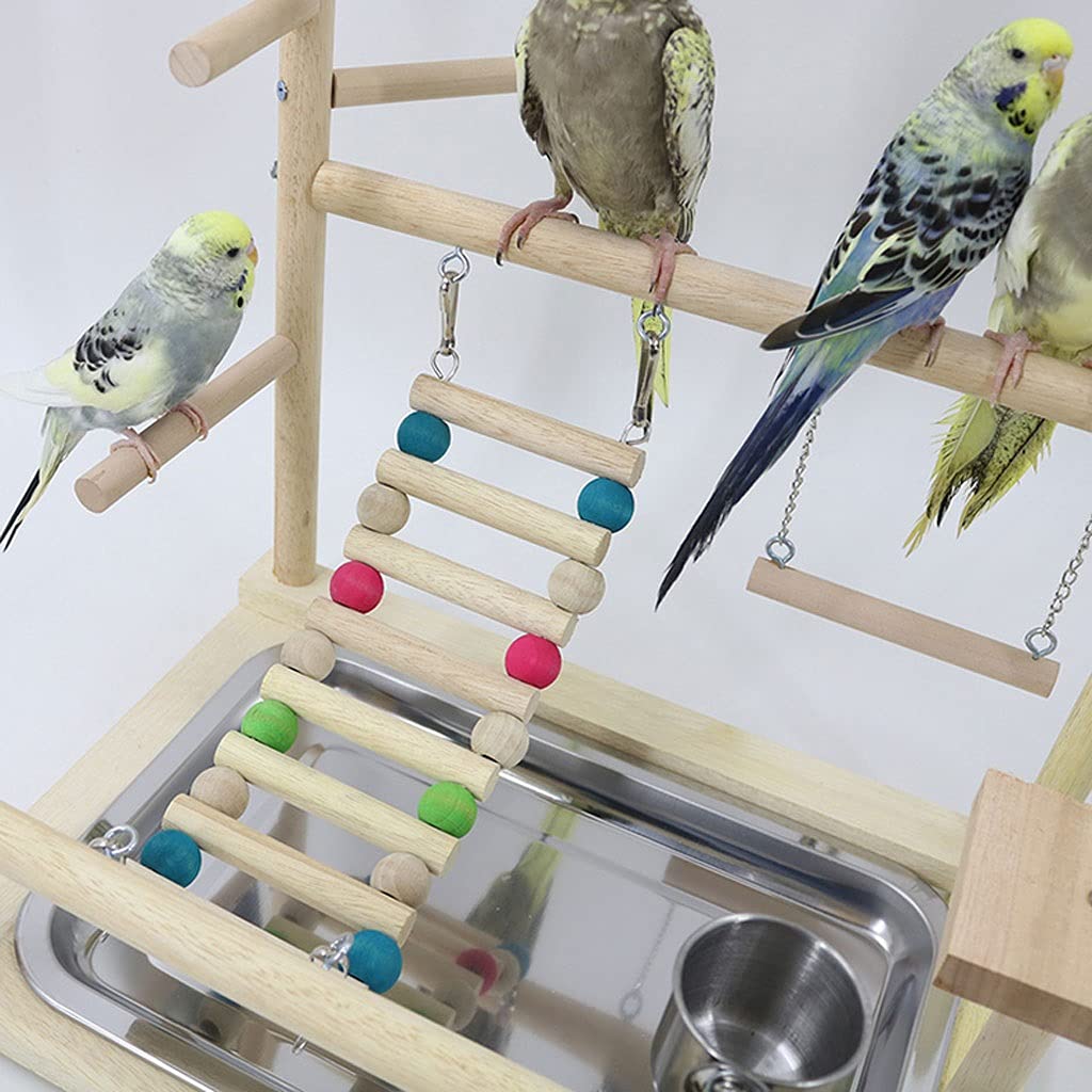 Klatka lotnicza papuga interaktywny stojak na plac zabaw mała papuga zabawka huśtawka dostarcza wspinaczka odpowiednia dla papug Finch ptak papuga klatka dla ptaków (kolor: A)