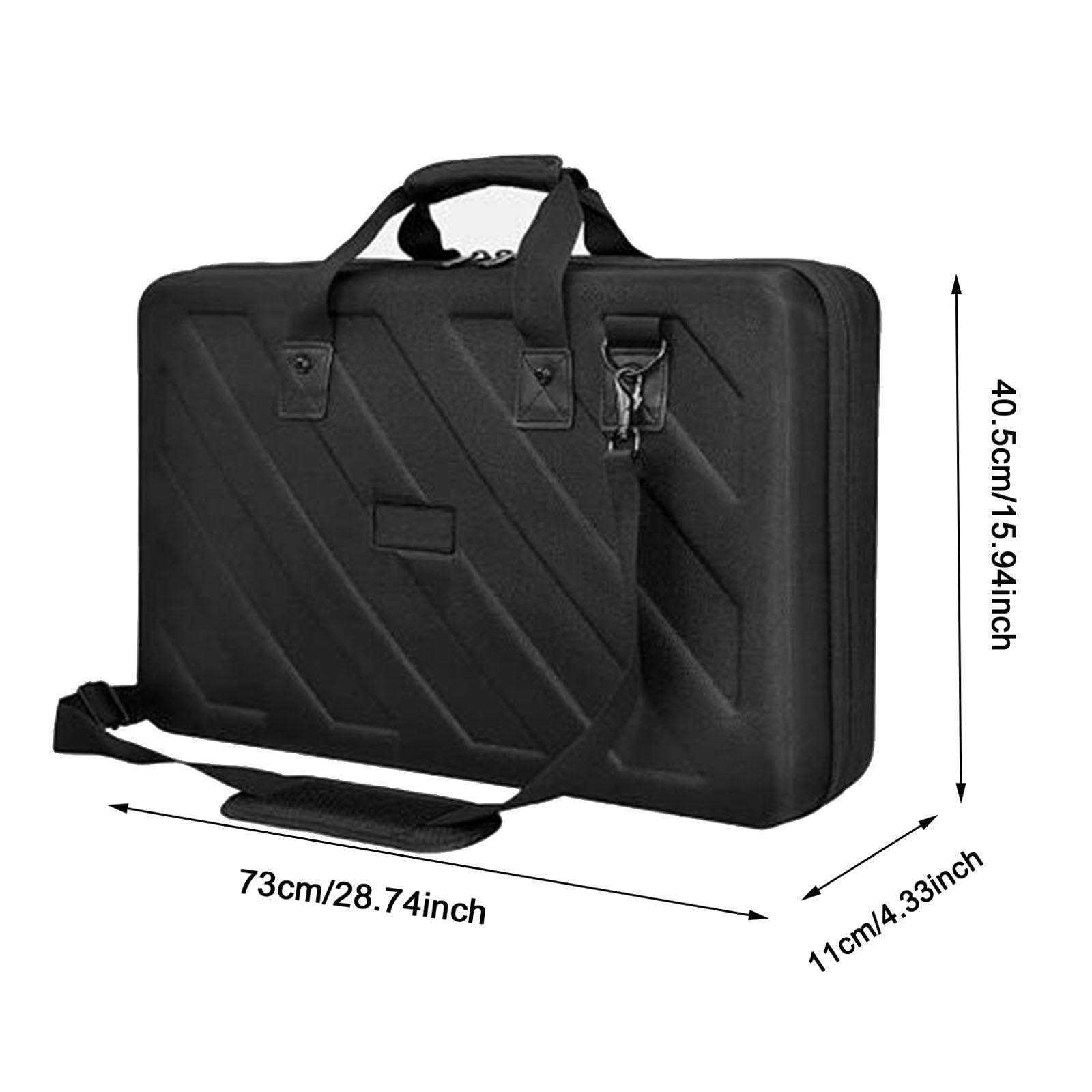 Borsa da viaggio per attrezzatura DJ multi-scomparto con resistenti cinghie regolabili in EVA per un trasporto sicuro e confortevole. Borsa da viaggio