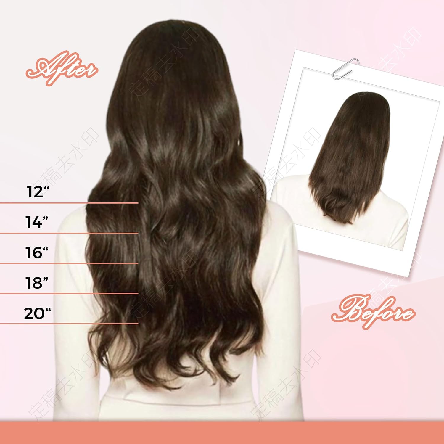 Tape in Hair Extensions Real Human Hair Chocolate Brown 18Inch invisible tape in hair extensions 50g 20pcs PU Skin Weft