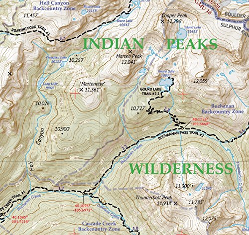 Indian Peaks - James Peak Wilderness - Colorado Topographic Hiking Map (2021) #TOP3