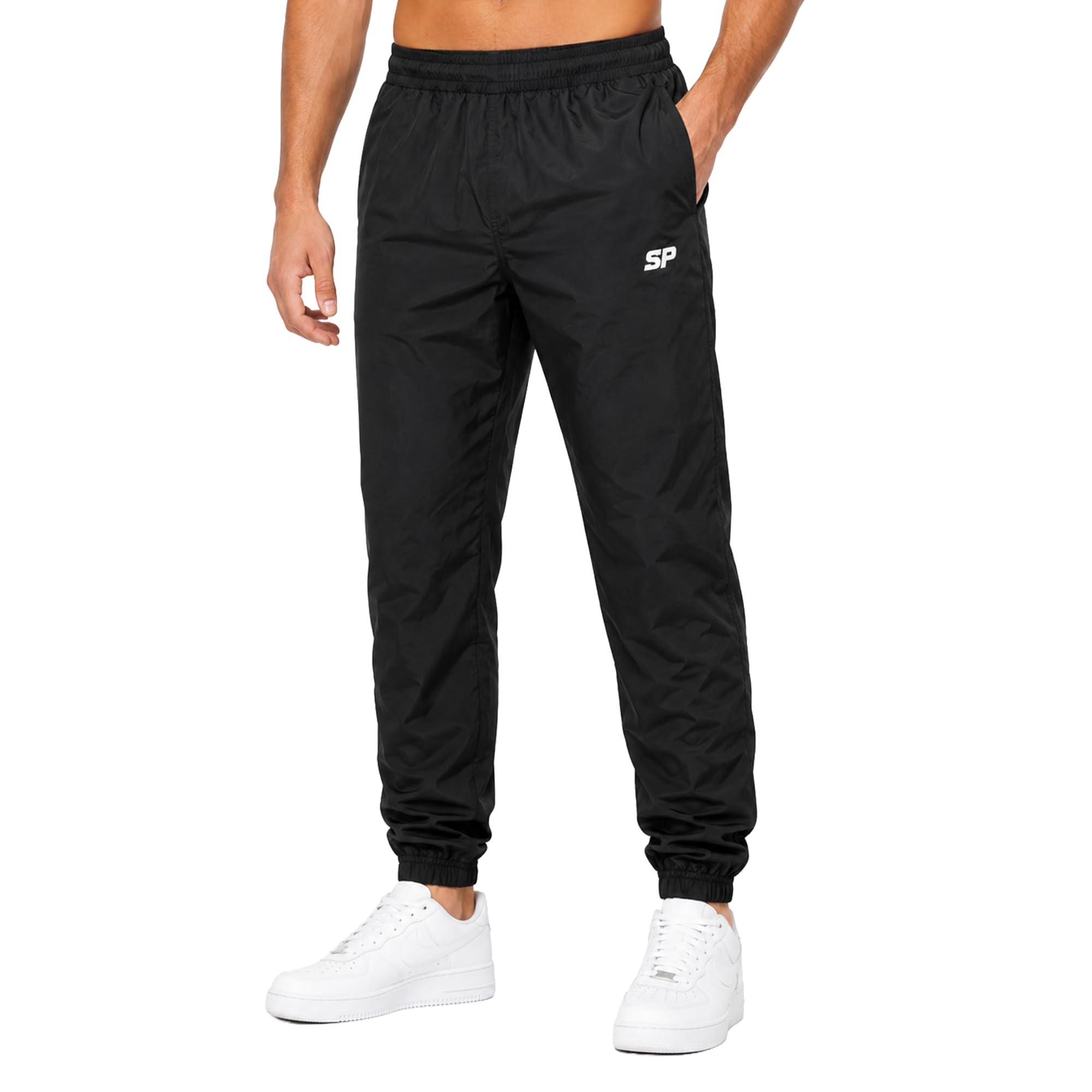 Starpro Jogginghose Herren Damen - Dehnbare Nylon und Spandex-Reißverschlusstaschen - Training Laufhose Sportbekleidung - Größen S bis XXL