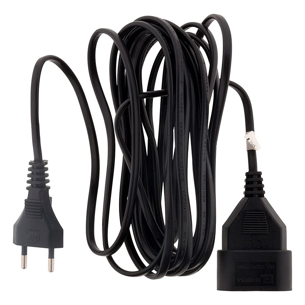 Zenitech Prolongateur HO3VVH2F 2X 0,75mm² Prise 6A Noir 2m