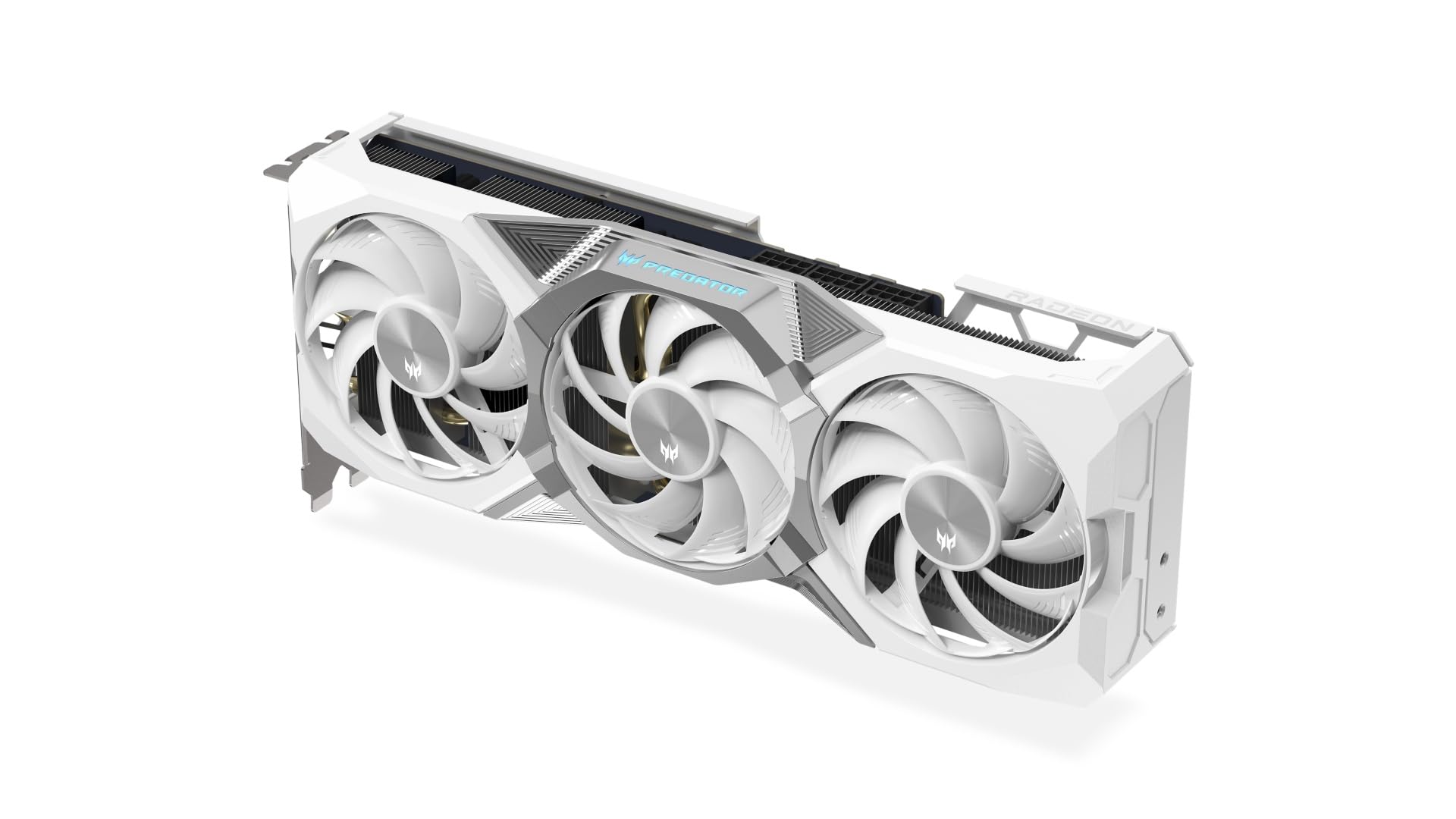 Acer Predator BiFrost Radeon RX 9070 XT OC - AMD Grafikkarte (16 GDDR6, 256 Bit, PCIe 5.0 x16, 1x HDMI 2.1a 3X DP 2.1) 3X FrostBlade 4.0, 3x8 pin, Slot Space: 2.6