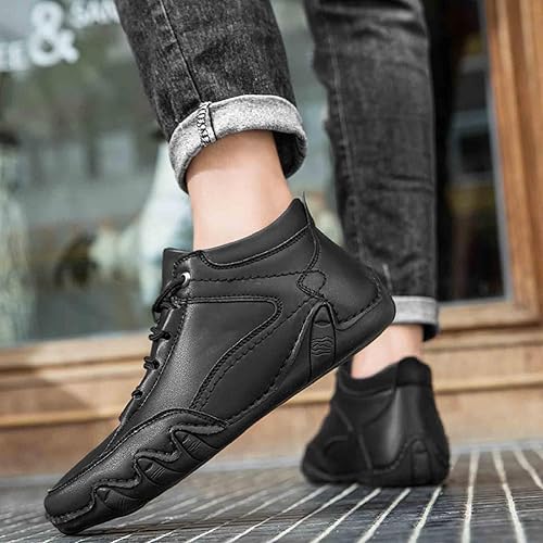 Miniatura 7 de Botas Chukka impermeables para hombre, impermeables, ligeras, antideslizantes, con cordones, para senderismo, camping, conducción