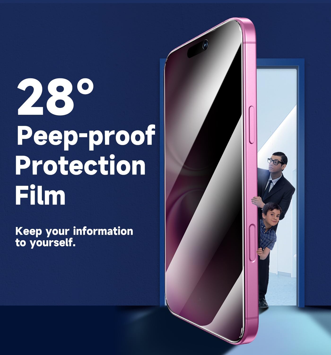 MAGIC JOHN 2 Pack for iPhone 16 Plus Privacy Screen Protector 6.7 inch, Anti Spy Tempered Glass Film, Auto Dust-Elimination Installation, Bubble Free, Case Friendly 4 61p8dTnW1QL. AC SL1500