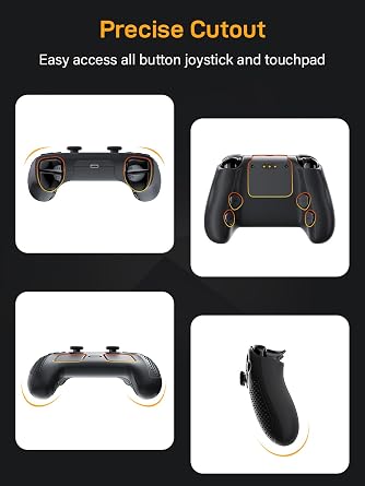 Grip Case for 2026 Steam Controller 2 Accessories, Protective Cover Shell Silicone Skin, Black